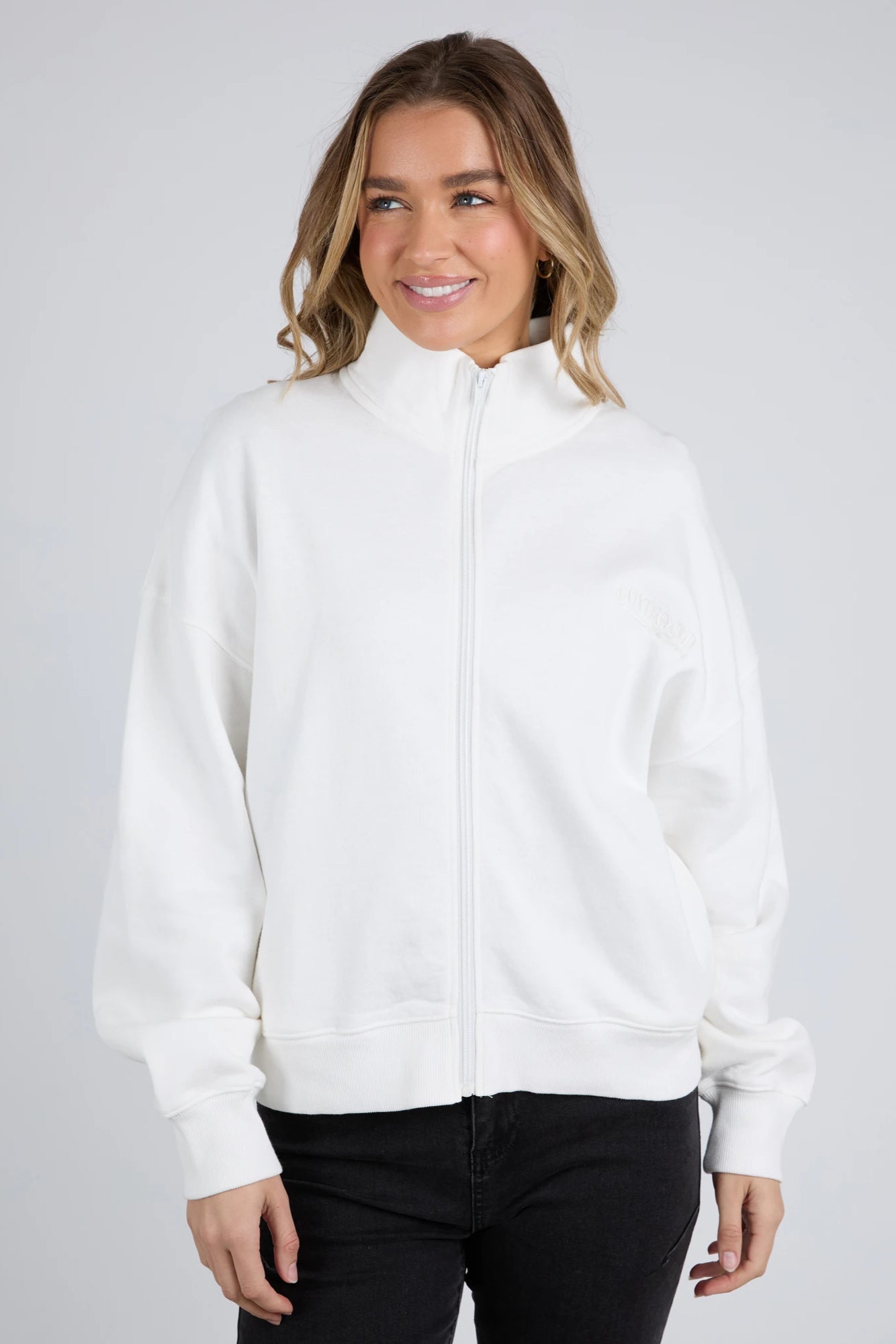 FOXWOOD EMBER ZIP THRU - VINTAGE WHITE - THE VOGUE STORE