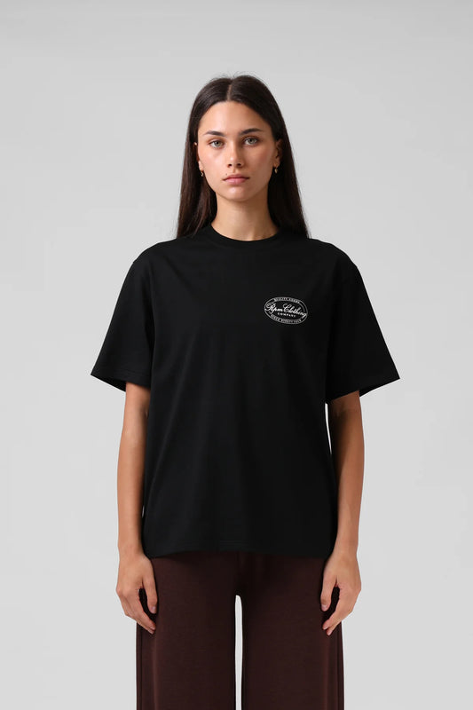 RPM STAMP TEE - BLACK - THE VOGUE STORE