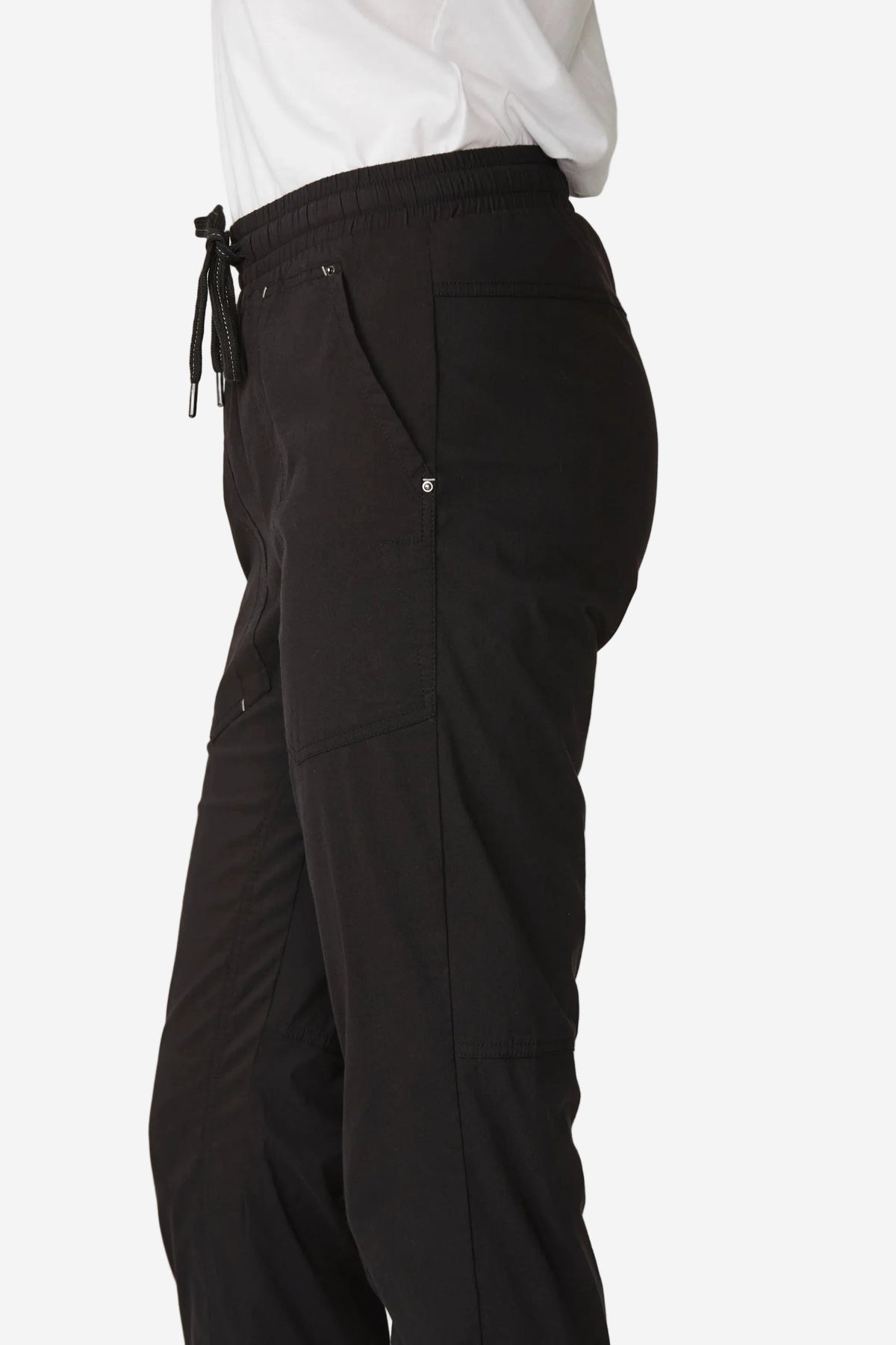 LANIA LTL PORT 7/8 PANT - BLACK - THE VOGUE STORE