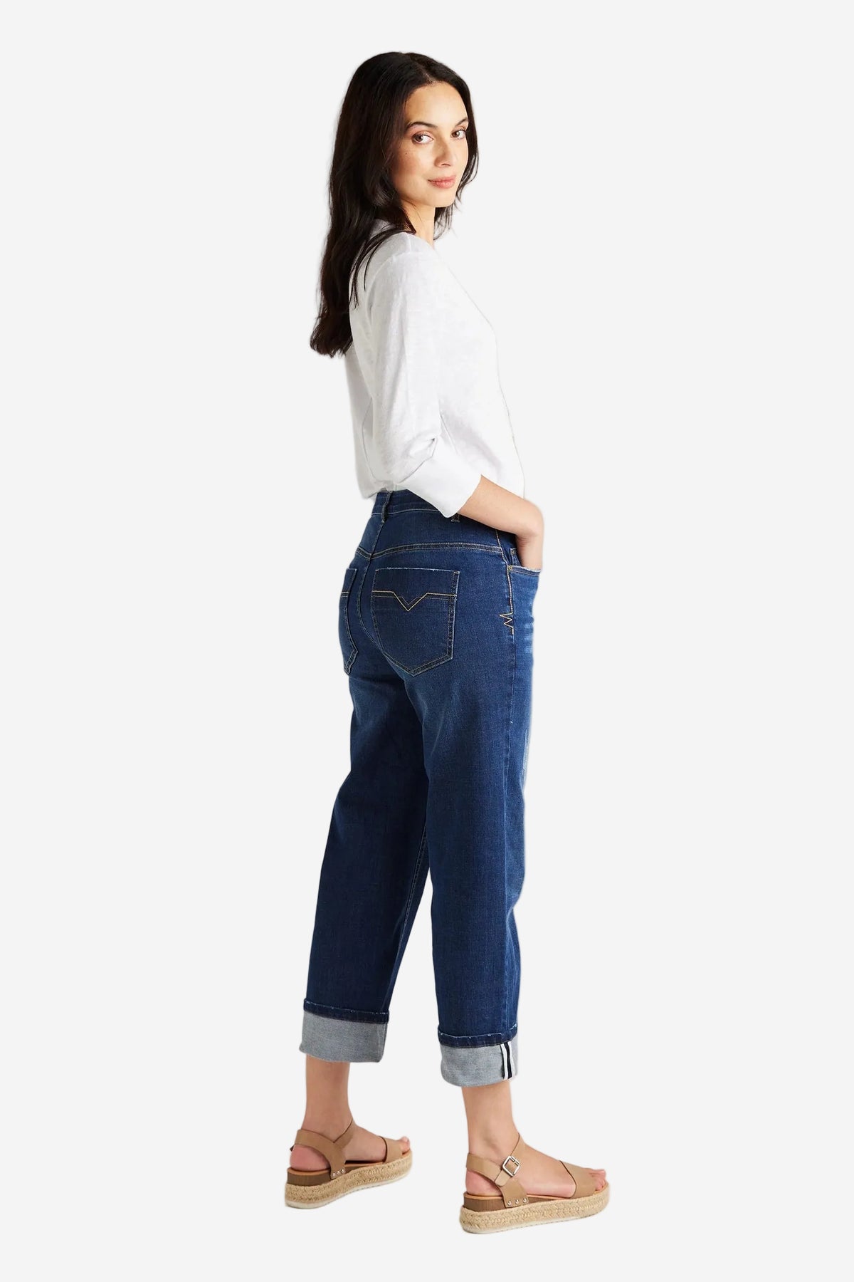 LANIA LEGAL WIDE JEAN - INDIGO - THE VOGUE STORE