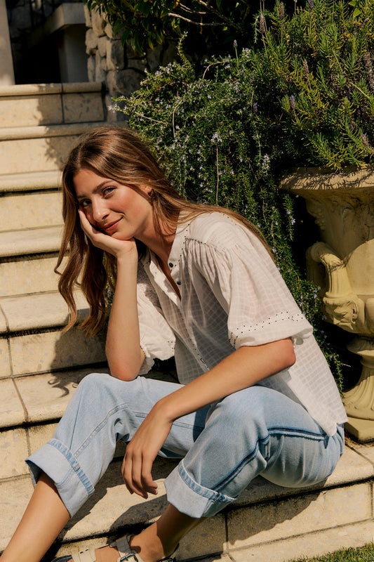 LANIA VILLA SHIRT - WHITE - THE VOGUE STORE