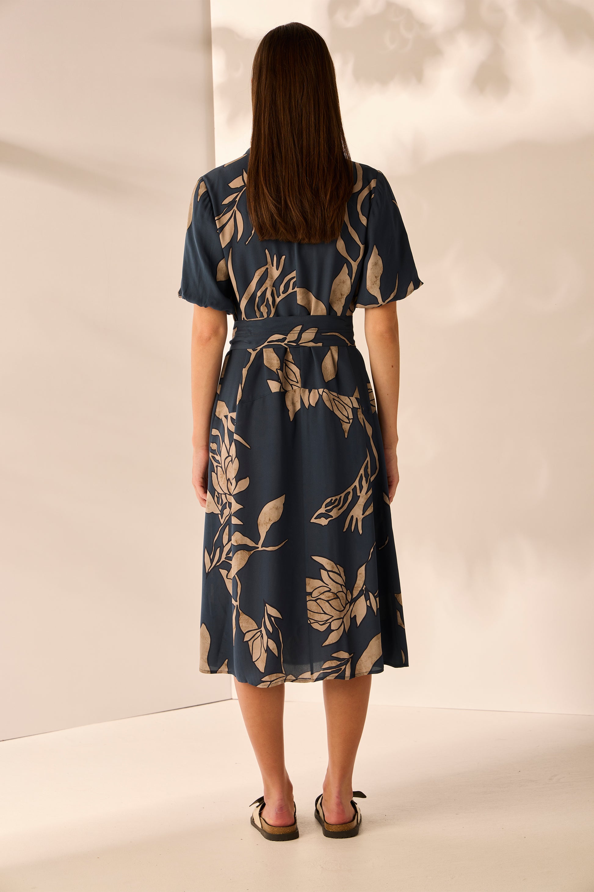 LANIA CHINO DRESS - STEEL - THE VOGEU STORE