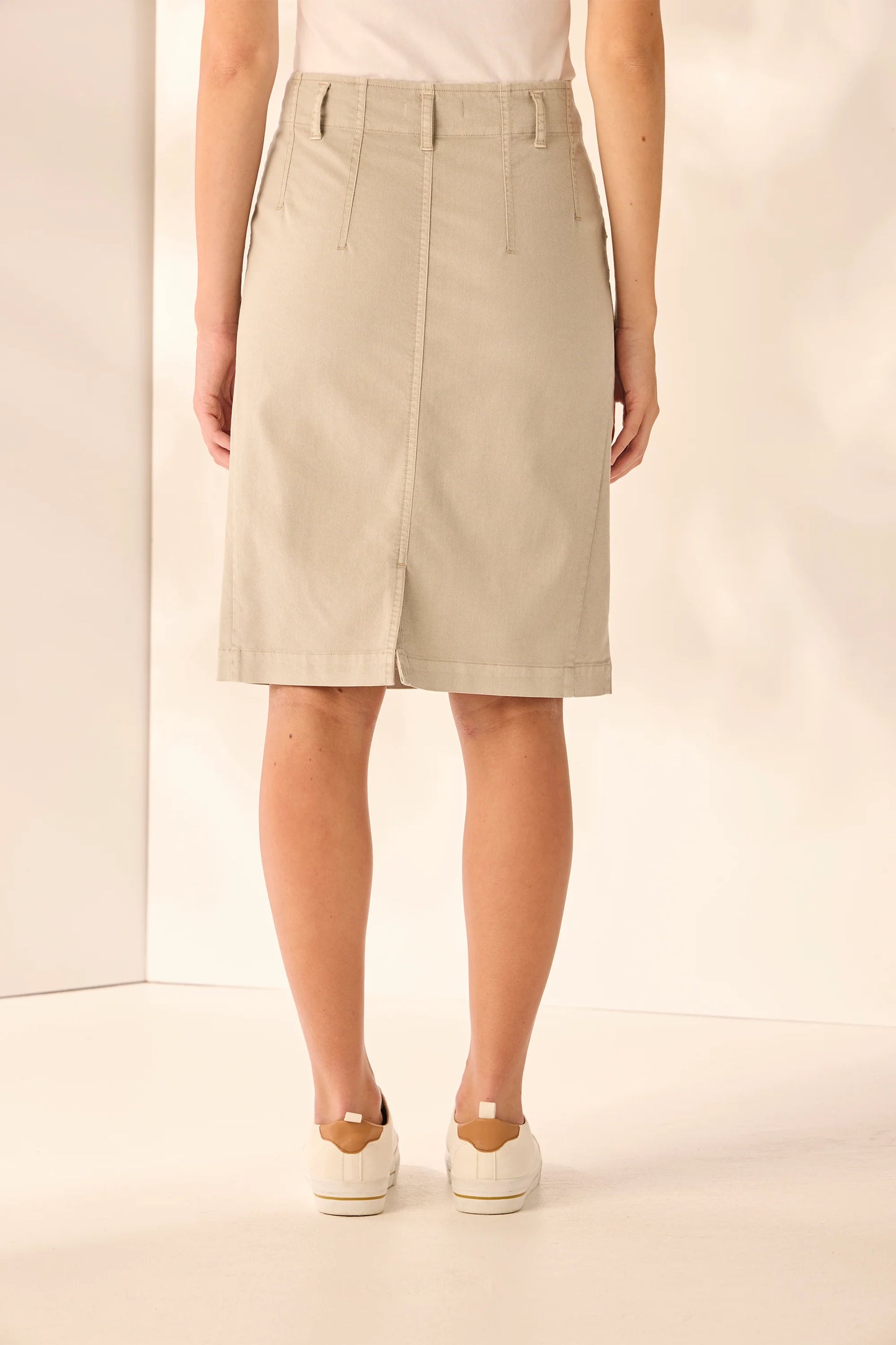 LANIA URBAN SKIRT - NATURAL - THE VOGUE STORE