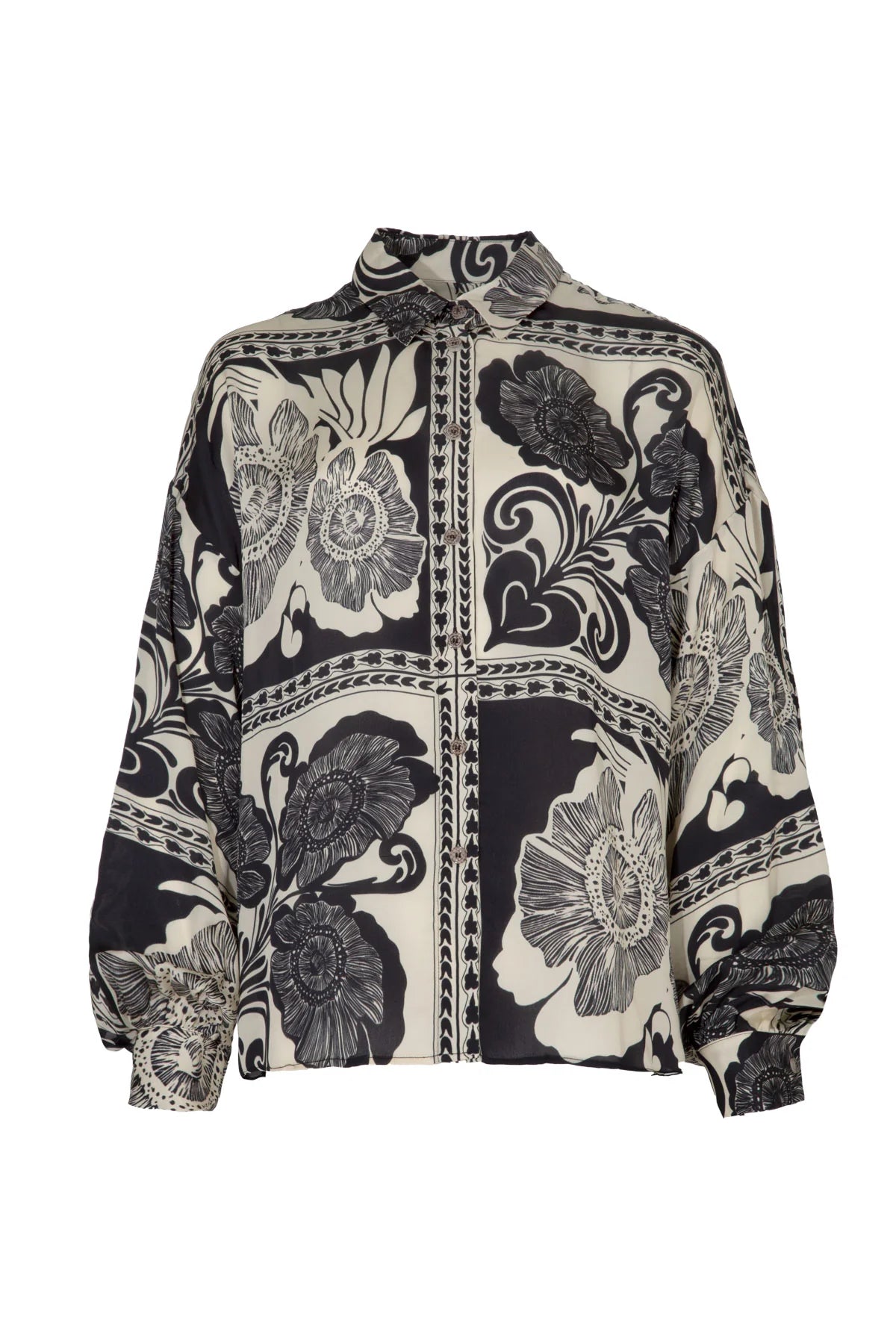 CURATE UNDER THE SUN SHIRT - BLACK VINTAGE - THE VOGUE STORE