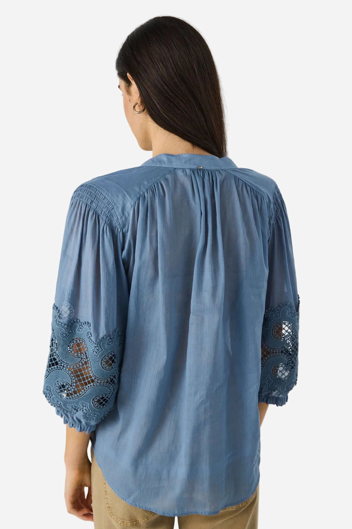 LANIA AUSTIN SHIRT - DOVE - THE VOGUE STORE
