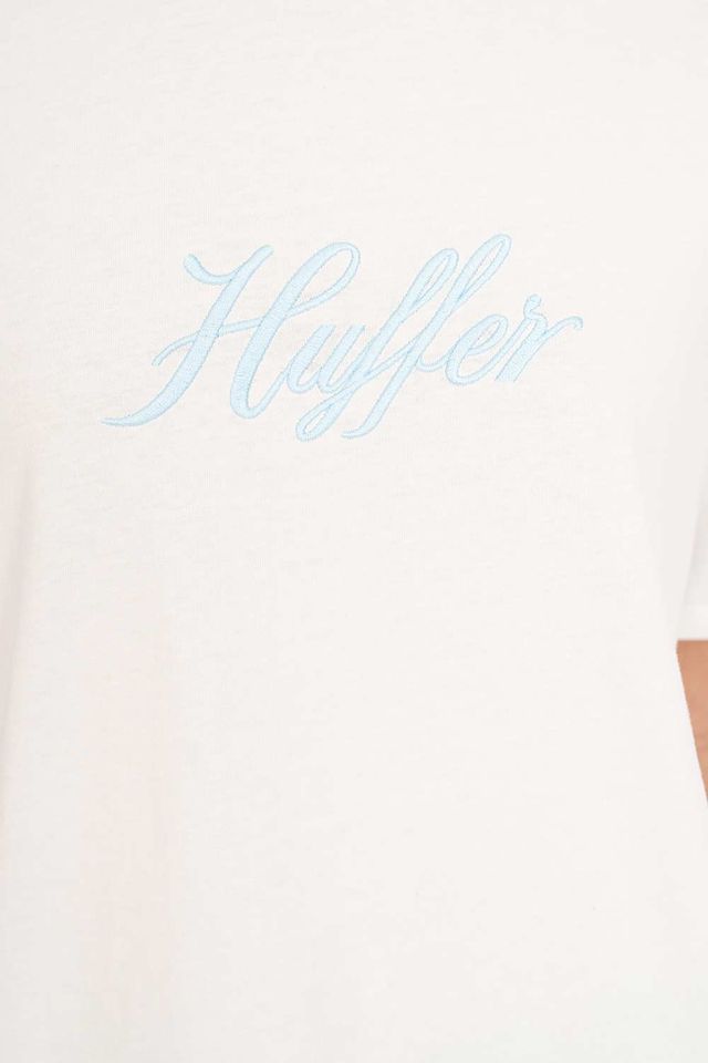 HUFFER CLASSIC TEE 170/RALLY - CHALK - THE VOGUE STORE