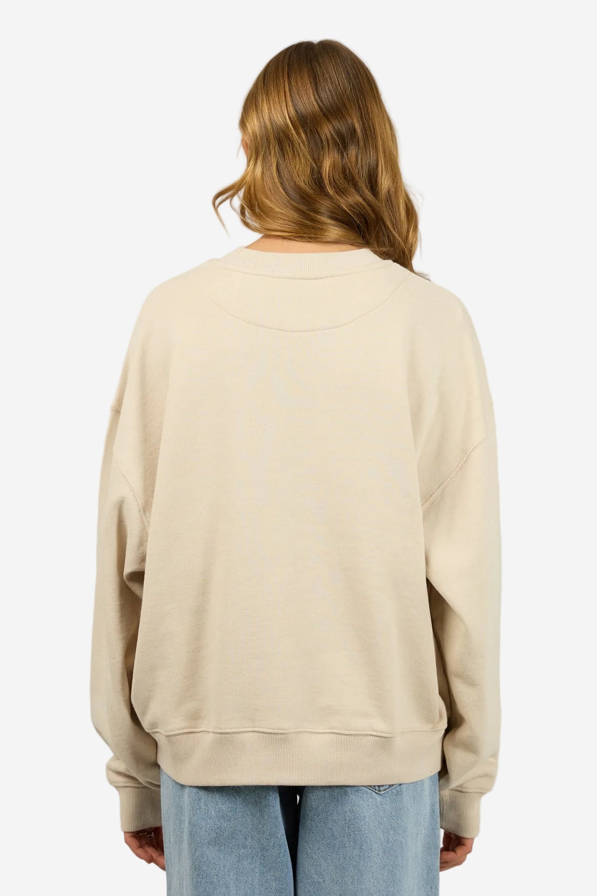 SILENT THEORY LUXE CREW - CHALK - THE VOGUE STORE