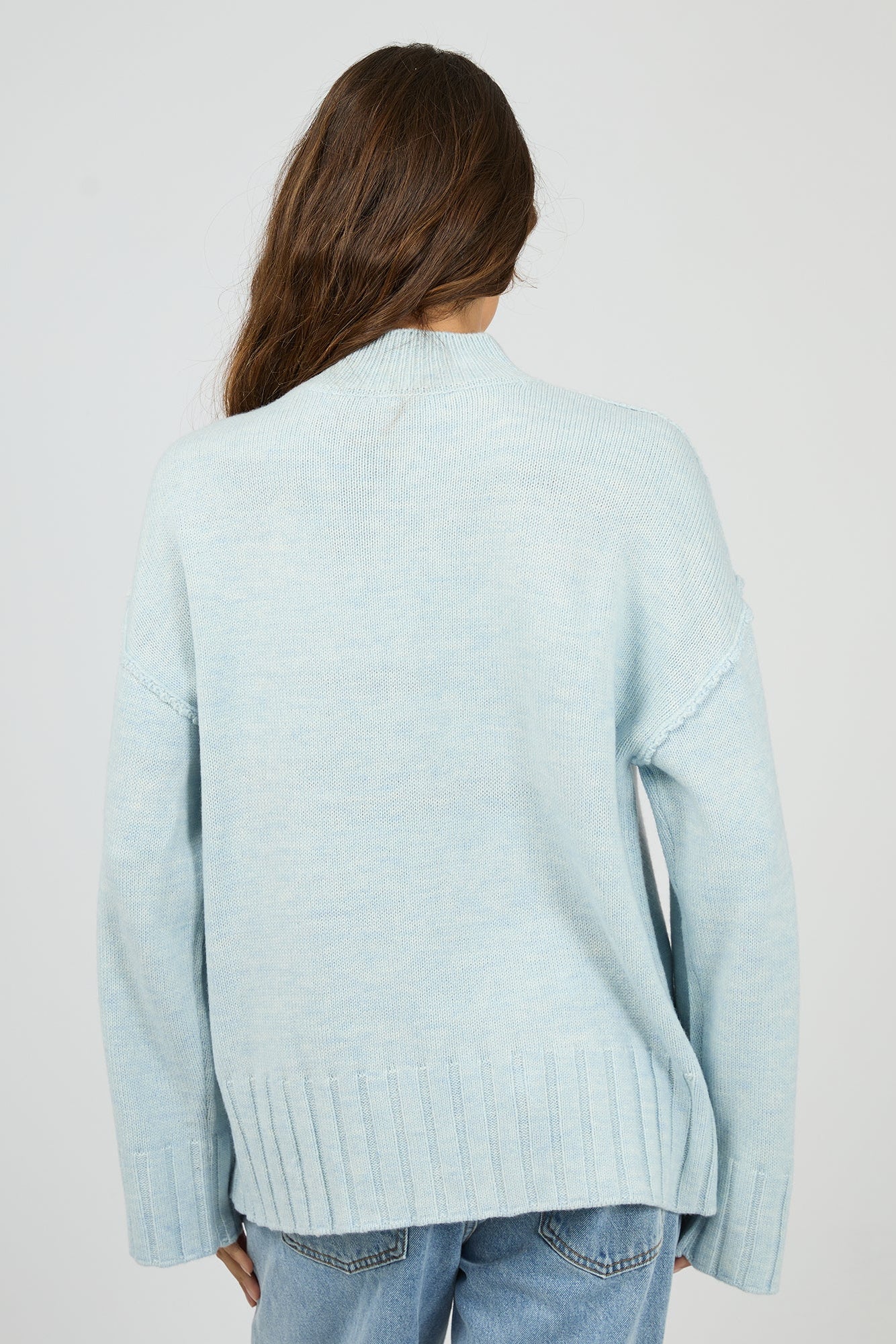 SILENT THOERY LOTUS JUMPER - LIGHT BLUE - THE VOGUE STORE