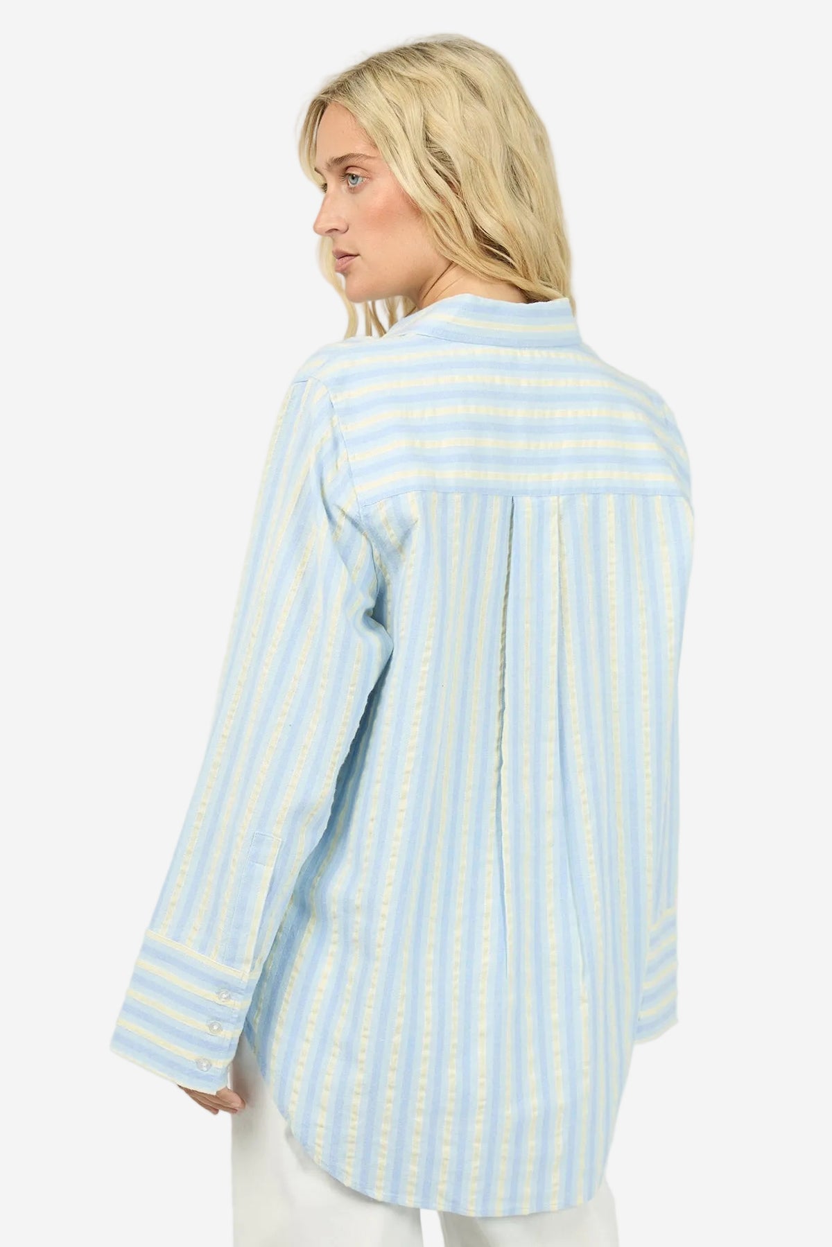ALL ABOUT EVE WEEKEND STRIPE SHIRT - STRIPE - THE VOGUE STORE