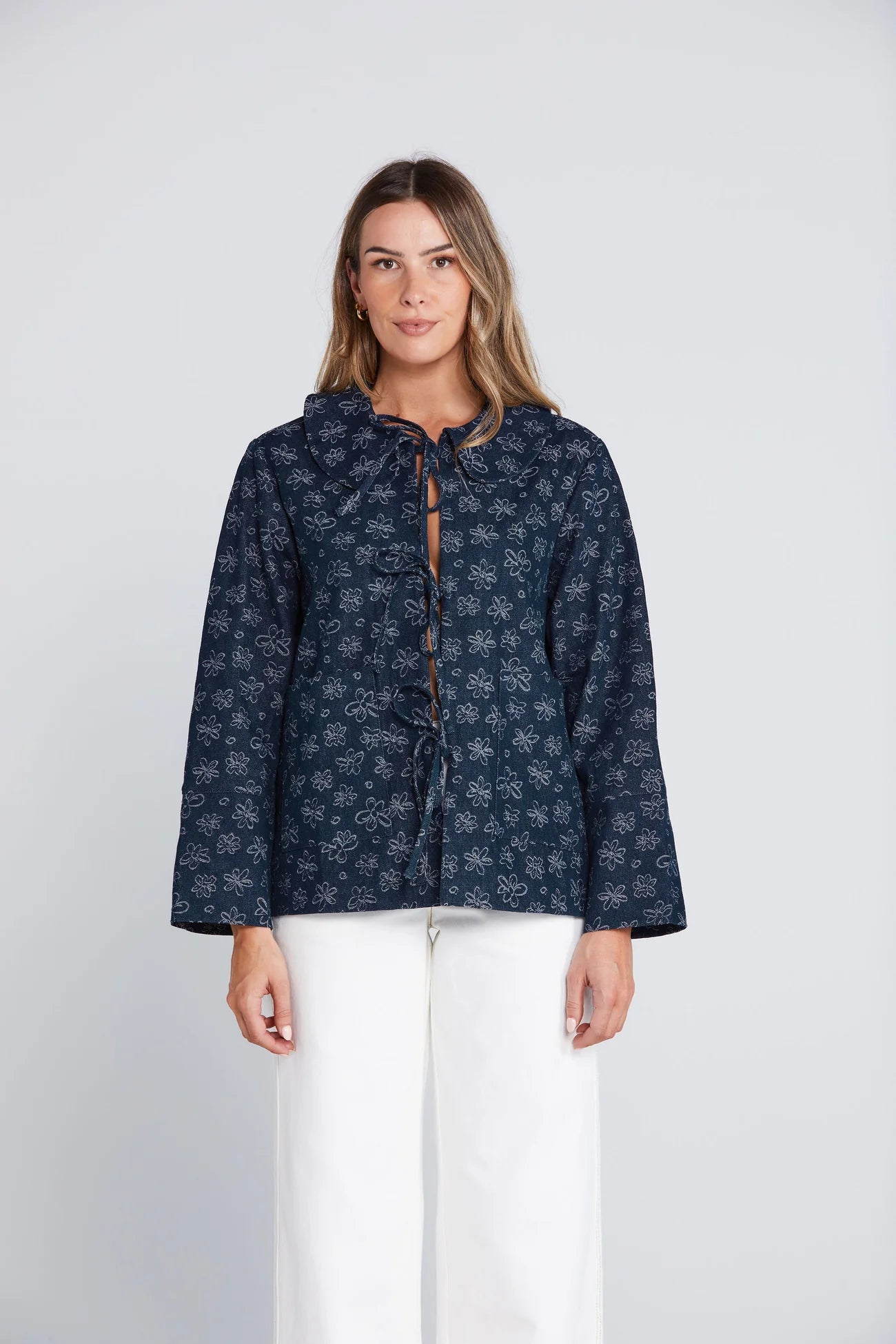 THING THING COMMENCE SHACKET - INKWELL BLOOM - THE VOGUE STORE