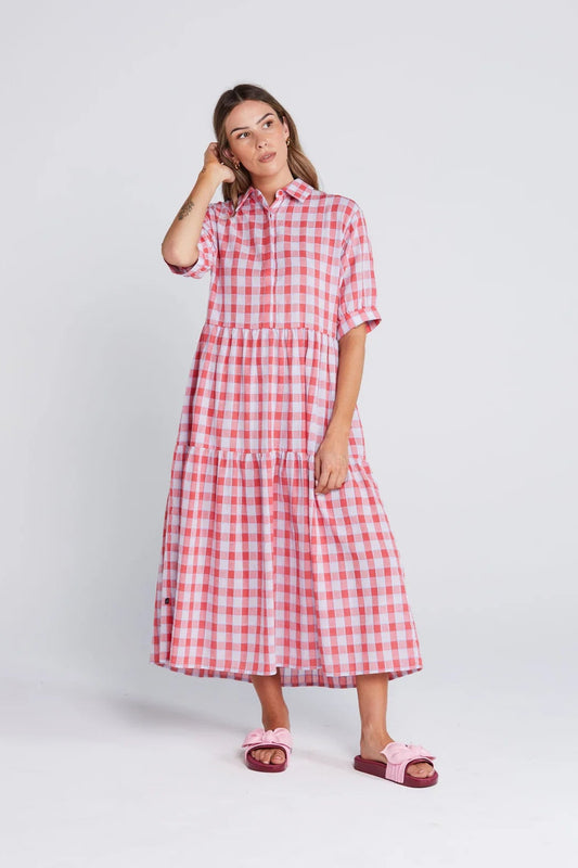 THING THING LUNA DRESS - CHECK MATE - THE VOGUE STORE