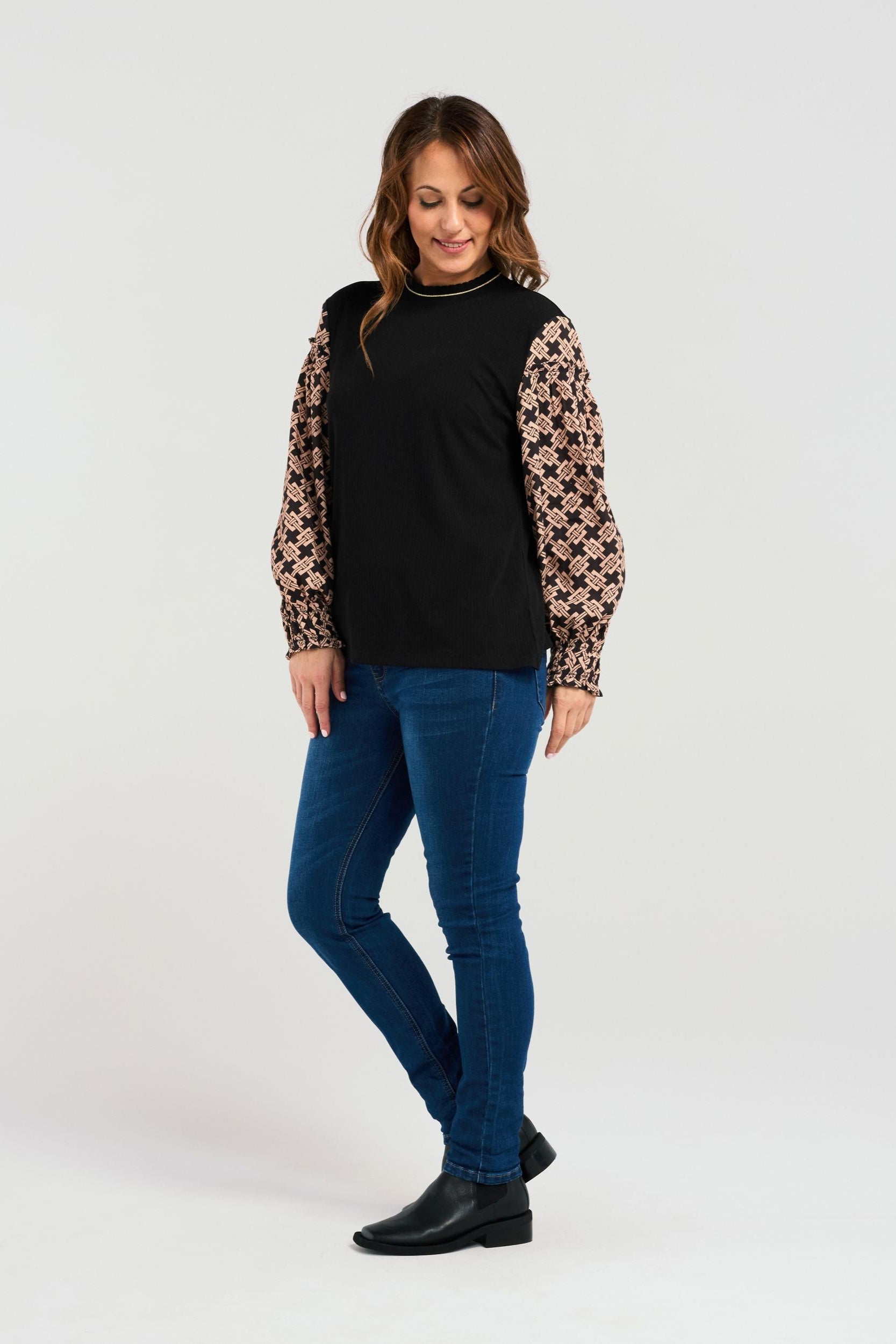 ZAFINA KIANA TOP - BASKET WEAVE - THE VOGUE STORE