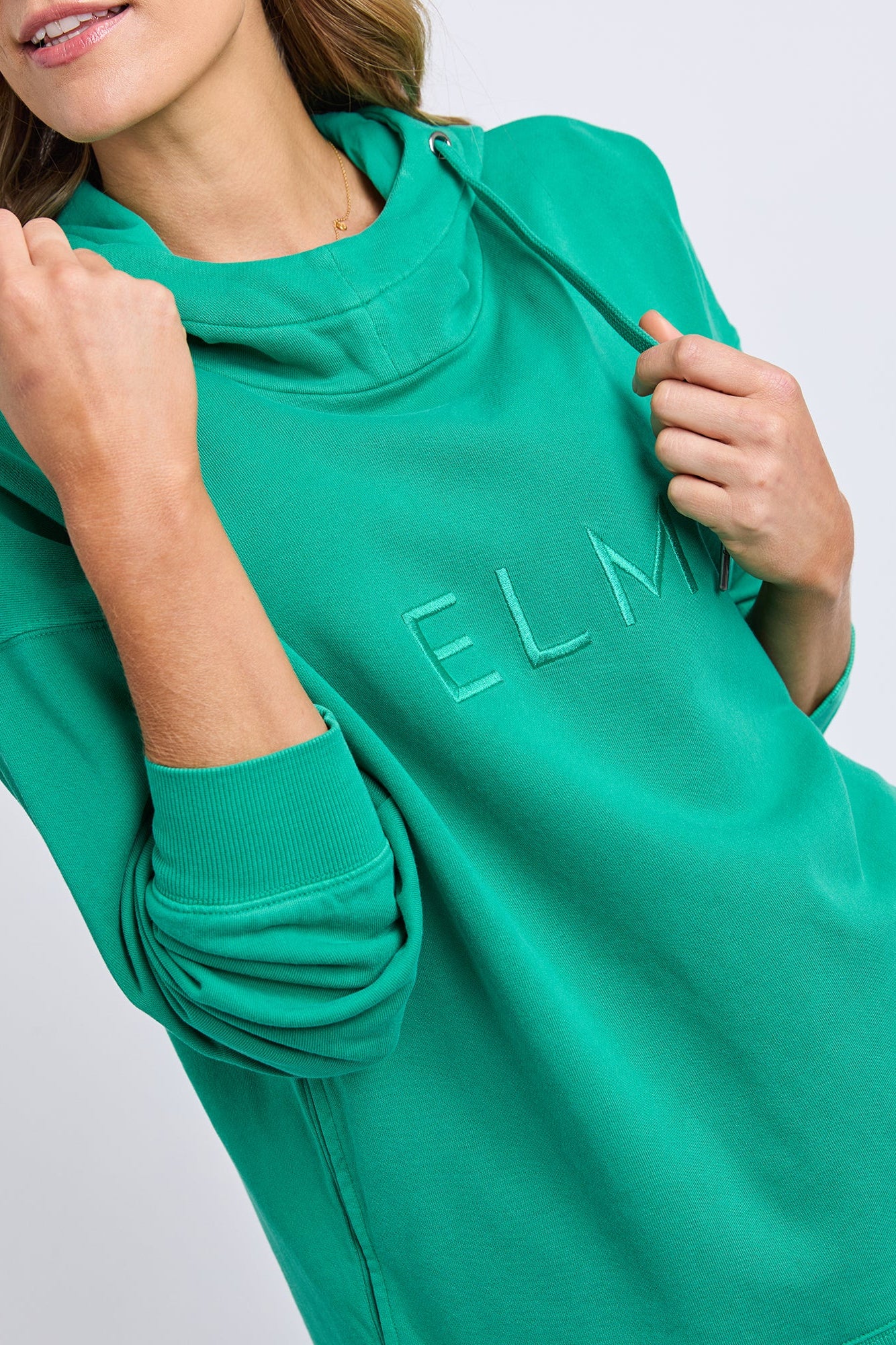 ELM ESTABLISHED HOODIE - TURQUOISE - THE VOGUE STORE