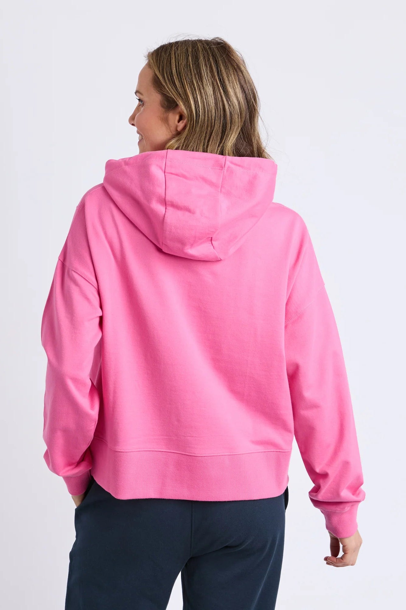 ELM ESME HOODIE - HOT PINK - THE VOGUE STORE