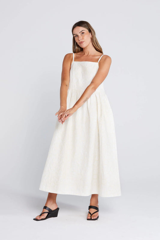 THING THING ZIGGLE DRESS - CREAMY DAISY - THE VOGUE STORE