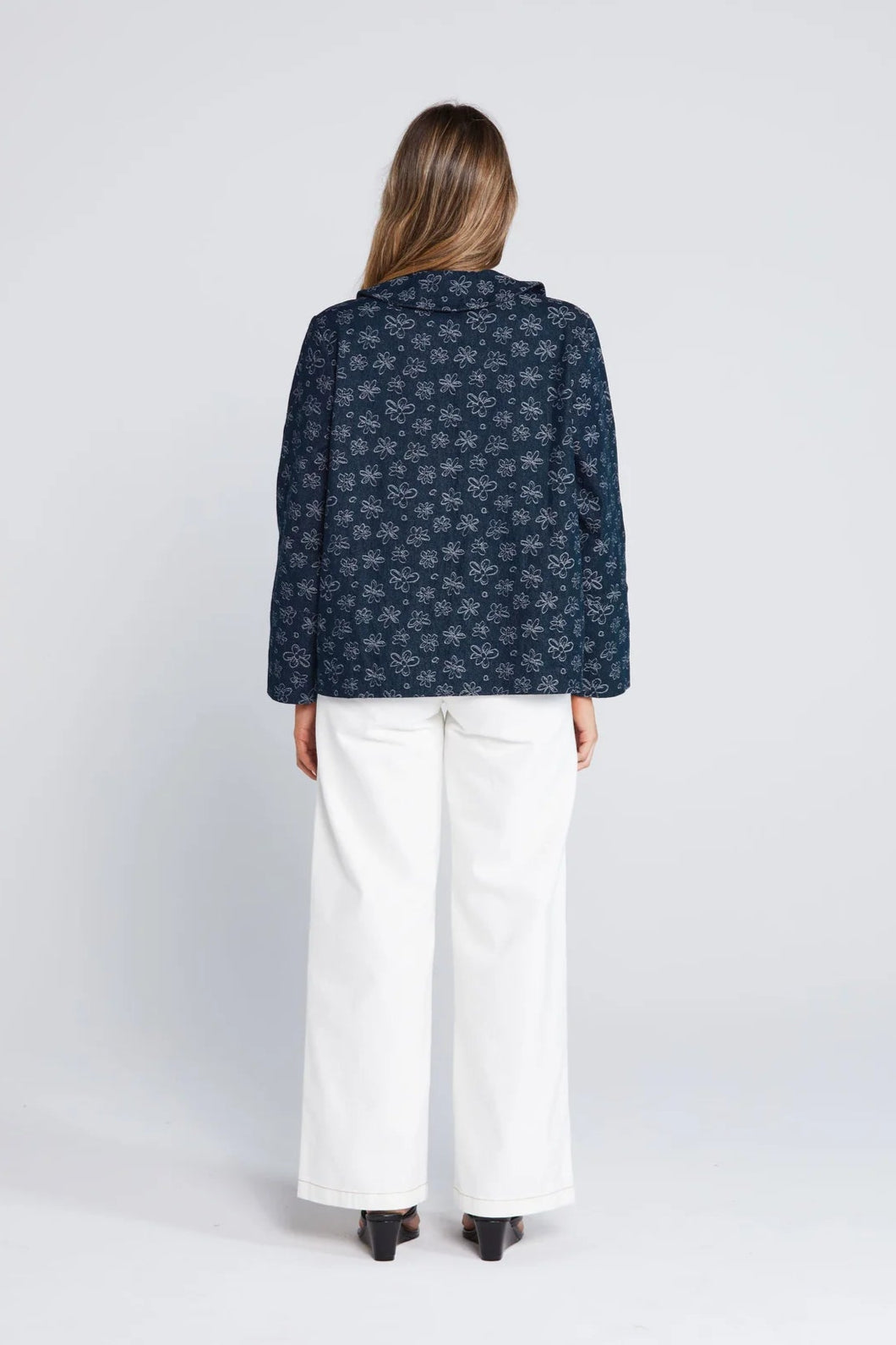 THING THING COMMENCE SHACKET - INKWELL BLOOM - THE VOGUE STORE