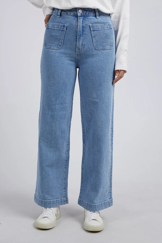 FOXWOOD SARAH WIDE LEG JEAN - LIGHT BLUE - THE VOGUE STORE
