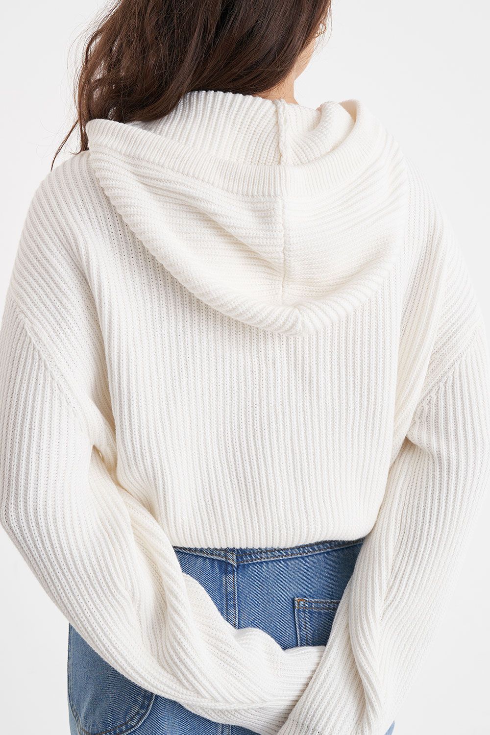 HUFFER WMNS SIGNATURE KNIT HOOD - ICE - THE VOGUE STORE