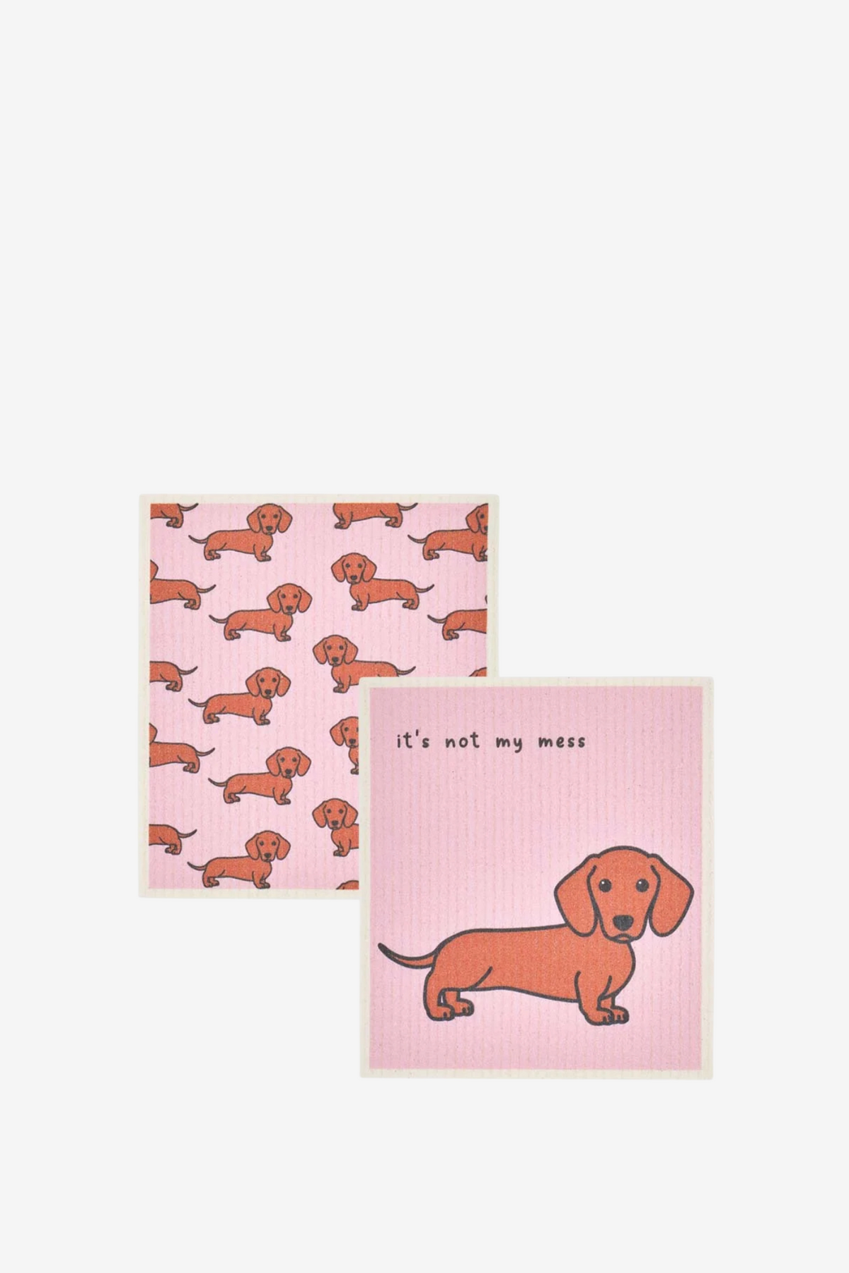 ANNABEL TRENDS SWEDISH STYLE DISH CLOTHS S/2 DACHSHUND - THE VOGUE STORE
