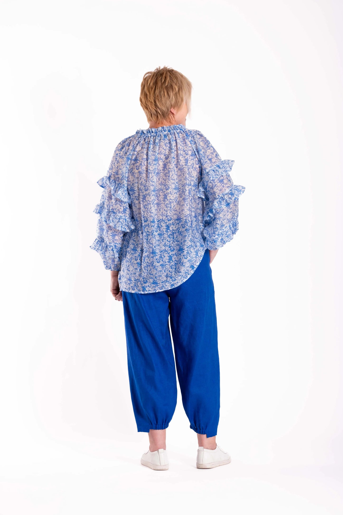 JELLICOE ARABELLA TOP - FRENCH BLUE - THE VOGUE STORE