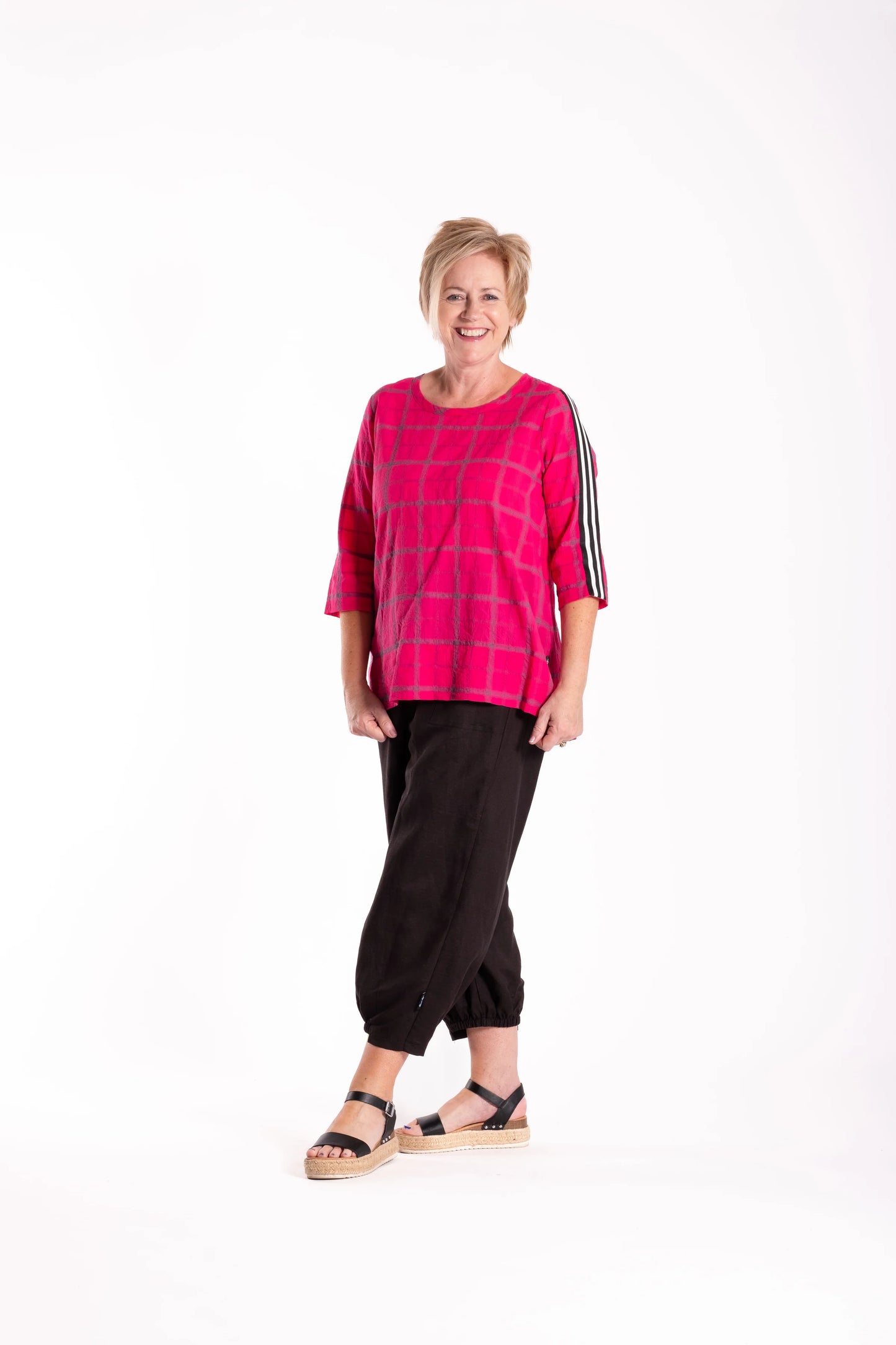JELLICOE STITCH PANTS - BLACK - THE VOGUE STORE