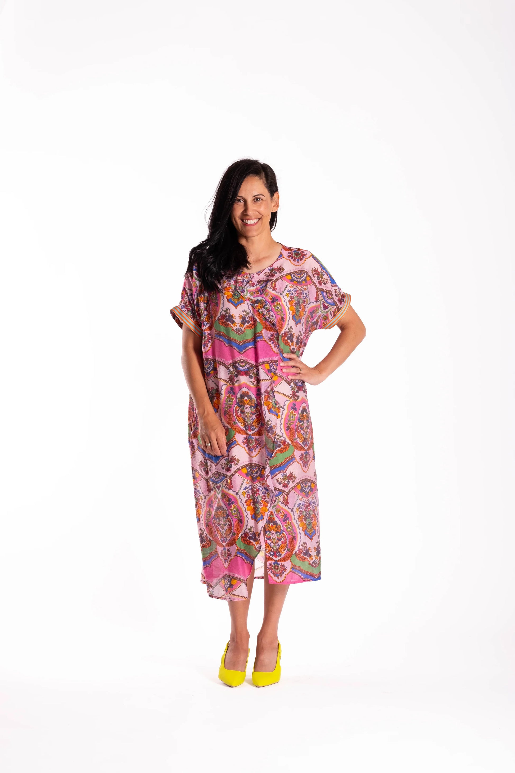 JELLICOE IMPRESSIONS DRESS - WALLPAPER - THE VOGUE STORE