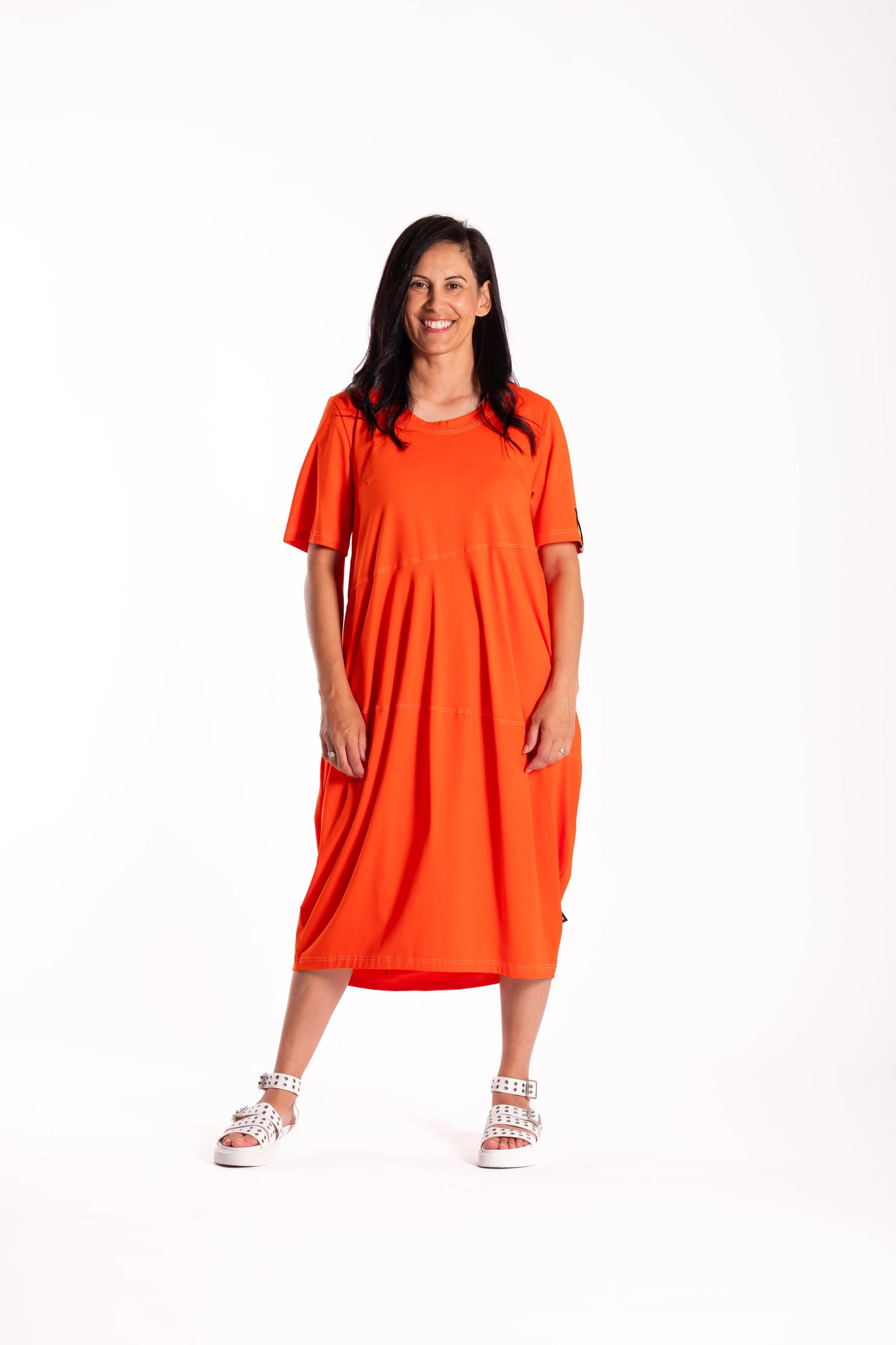 JELLICOE CHELSIE DRESS - ORANGE - THE VOGUE STORE