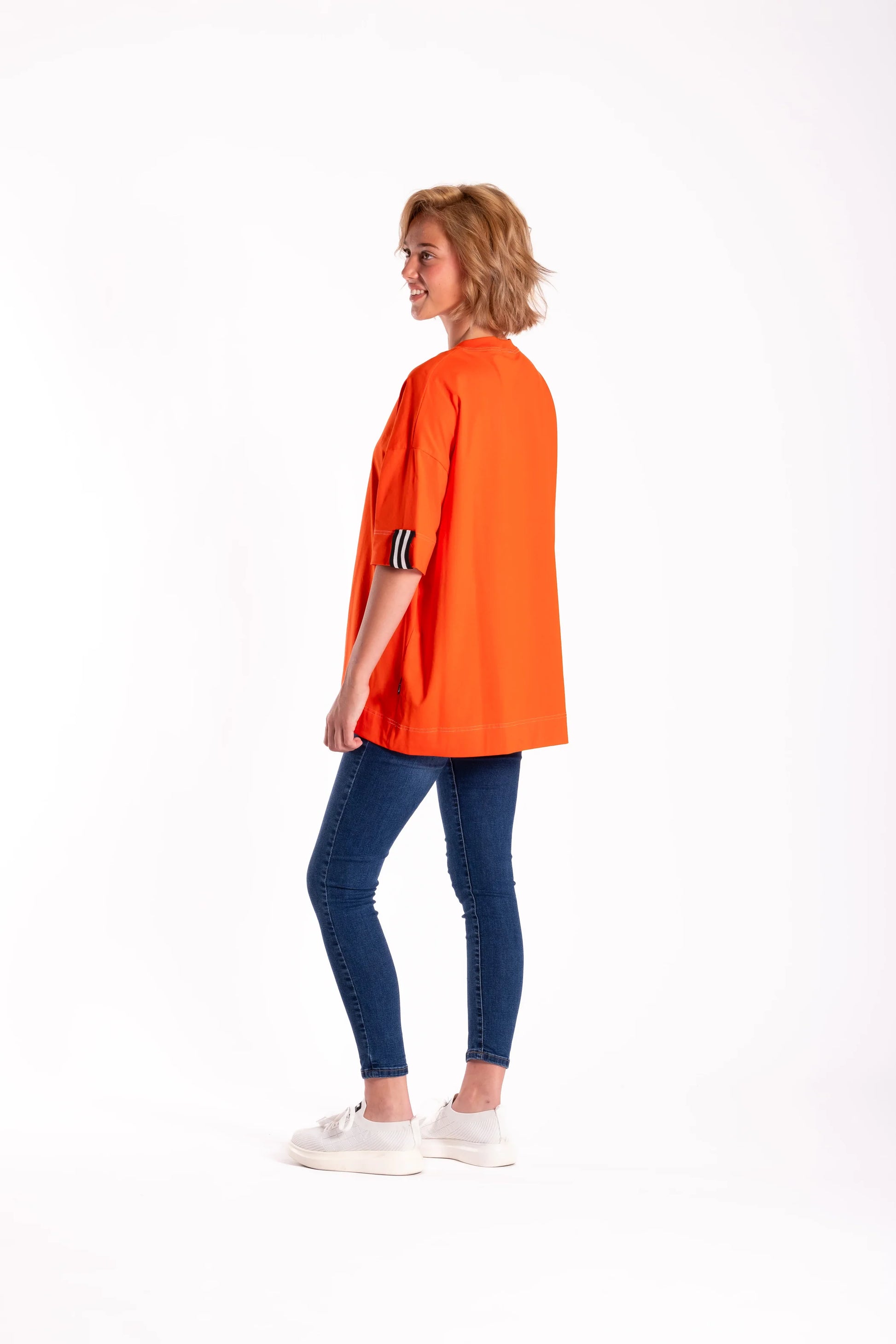 JELLICOE BOX TEE - ORANGE - THE VOGUE STORE