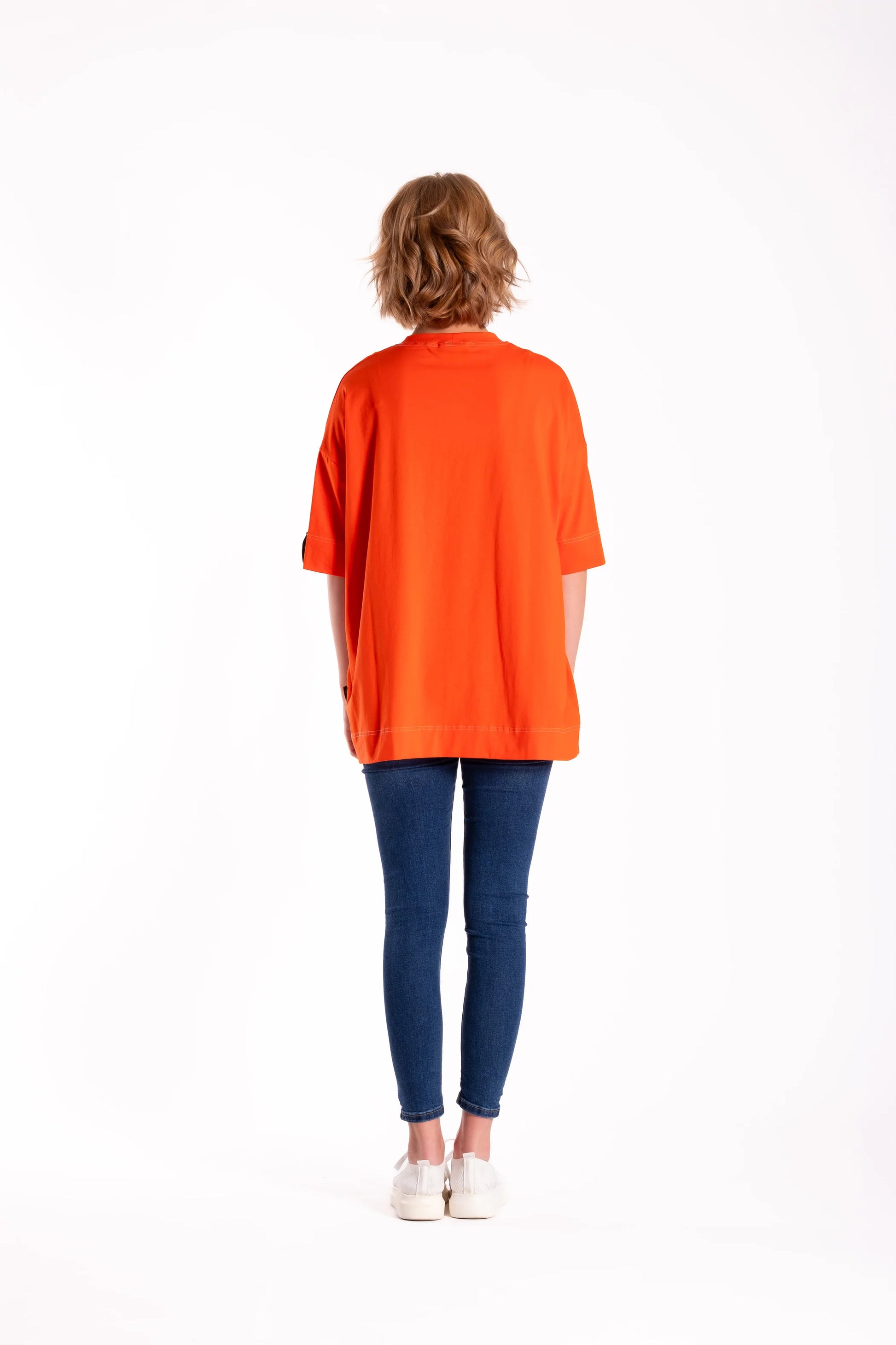 JELLICOE BOX TEE - ORANGE - THE VOGUE STORE