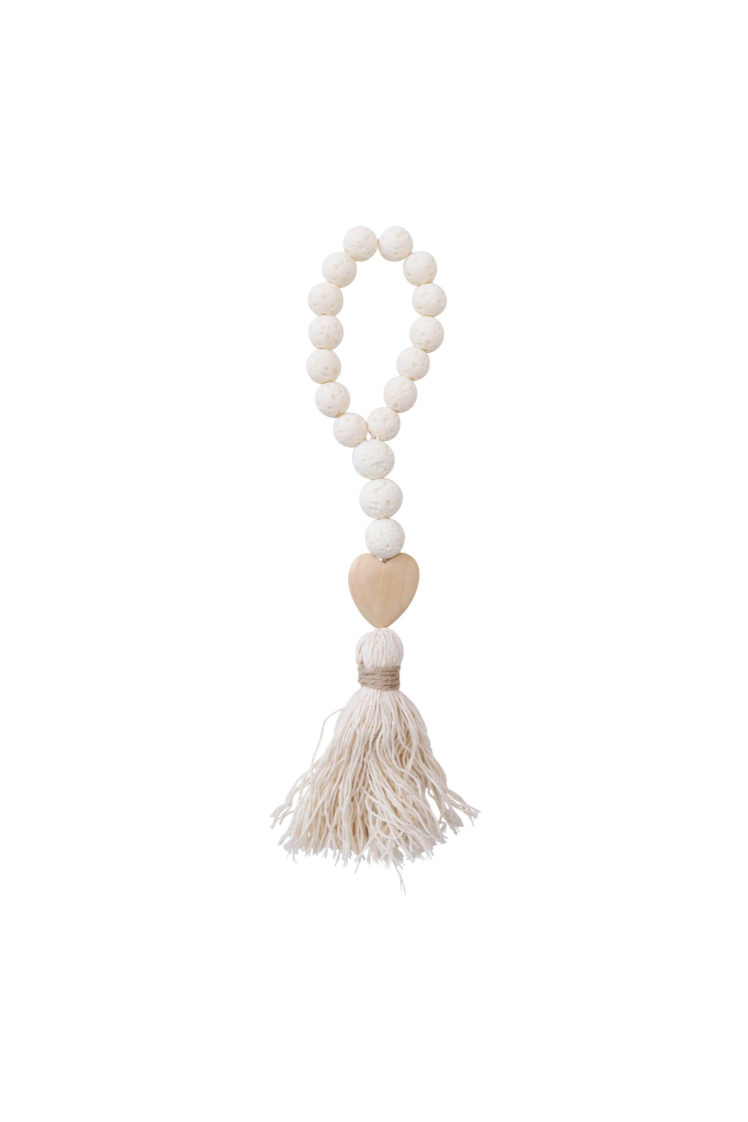 BEADED STONE HANGER HEART - THE VOGUE STORE