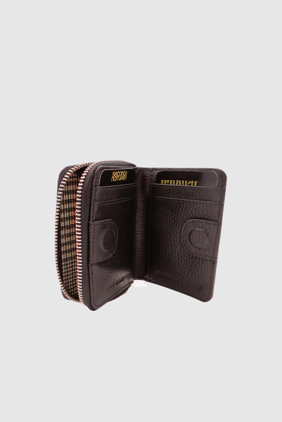 SECOND NATURE MEDIUM COIN & CARD WALLET - BLACK - THE VOGUE STORE
