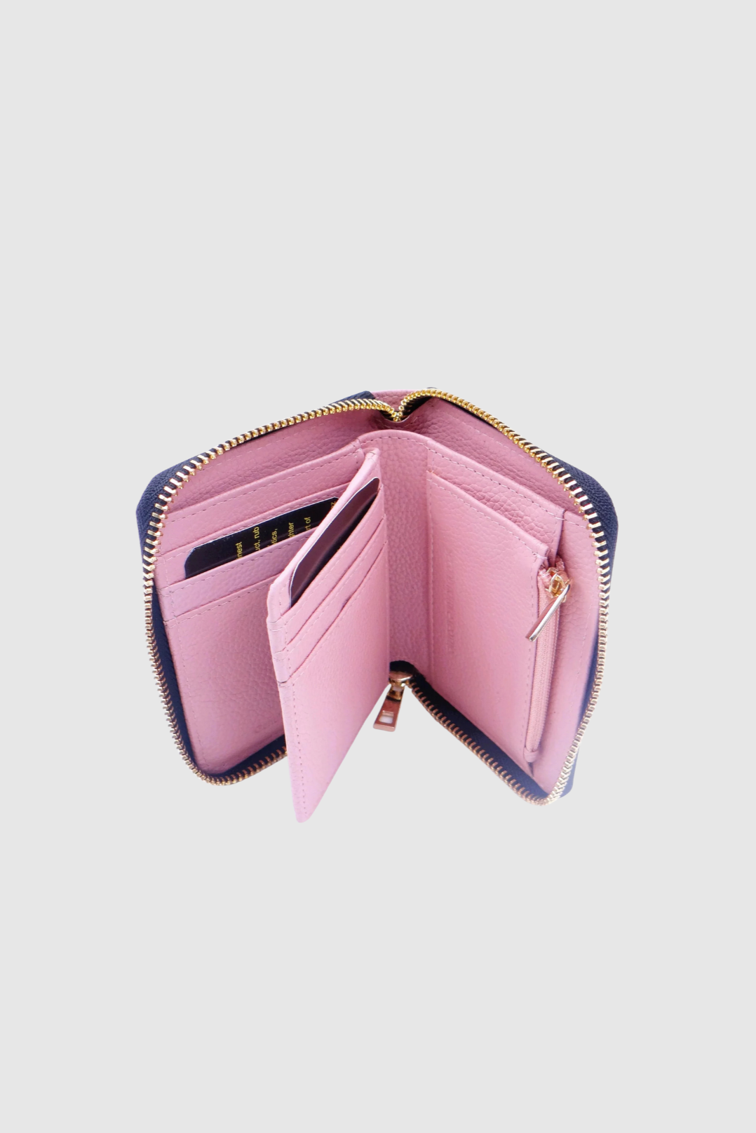 SECOND NATURE ZIP WALLET FOR COIN/CARD & NOTES - PINK - THE VOGUE STORE