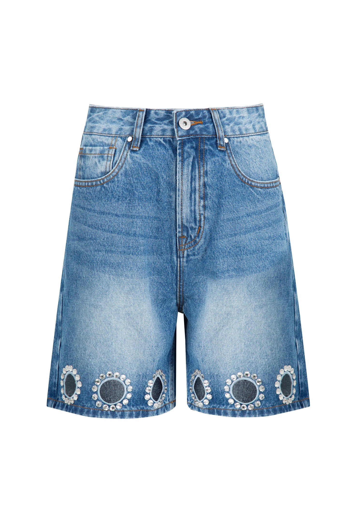 COOP SHINE BRIGHT SHORT - BLUE DENIM - THE VOGUE STORE