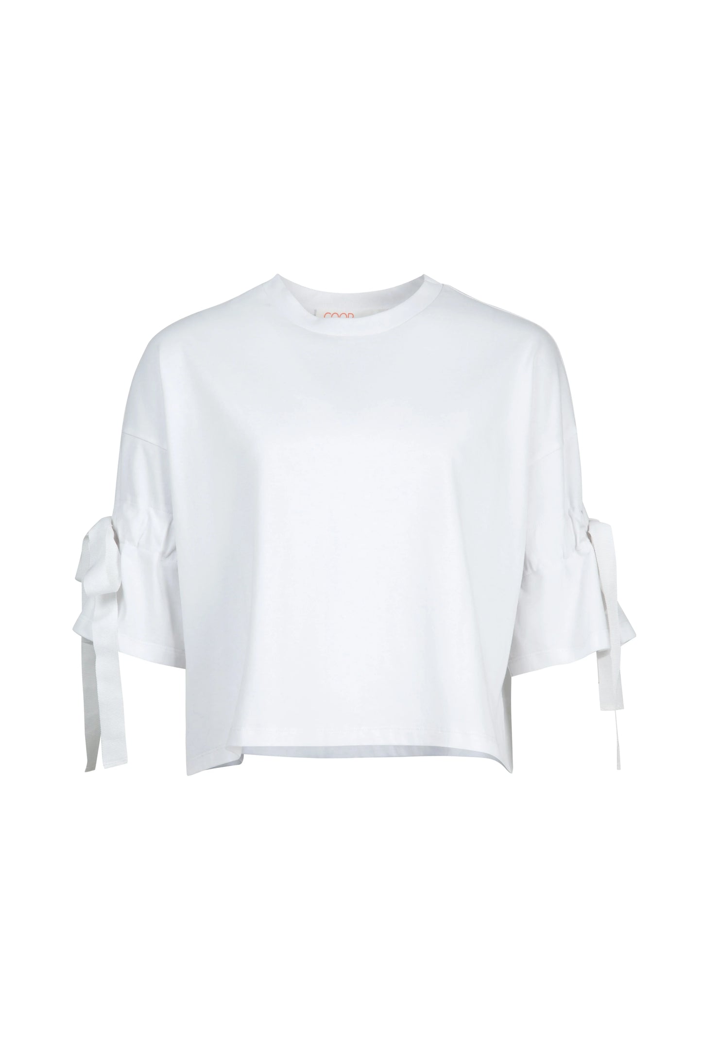 COOP TIED UP ALL DAY T-SHIRT - WHITE - THE VOGUE STORE