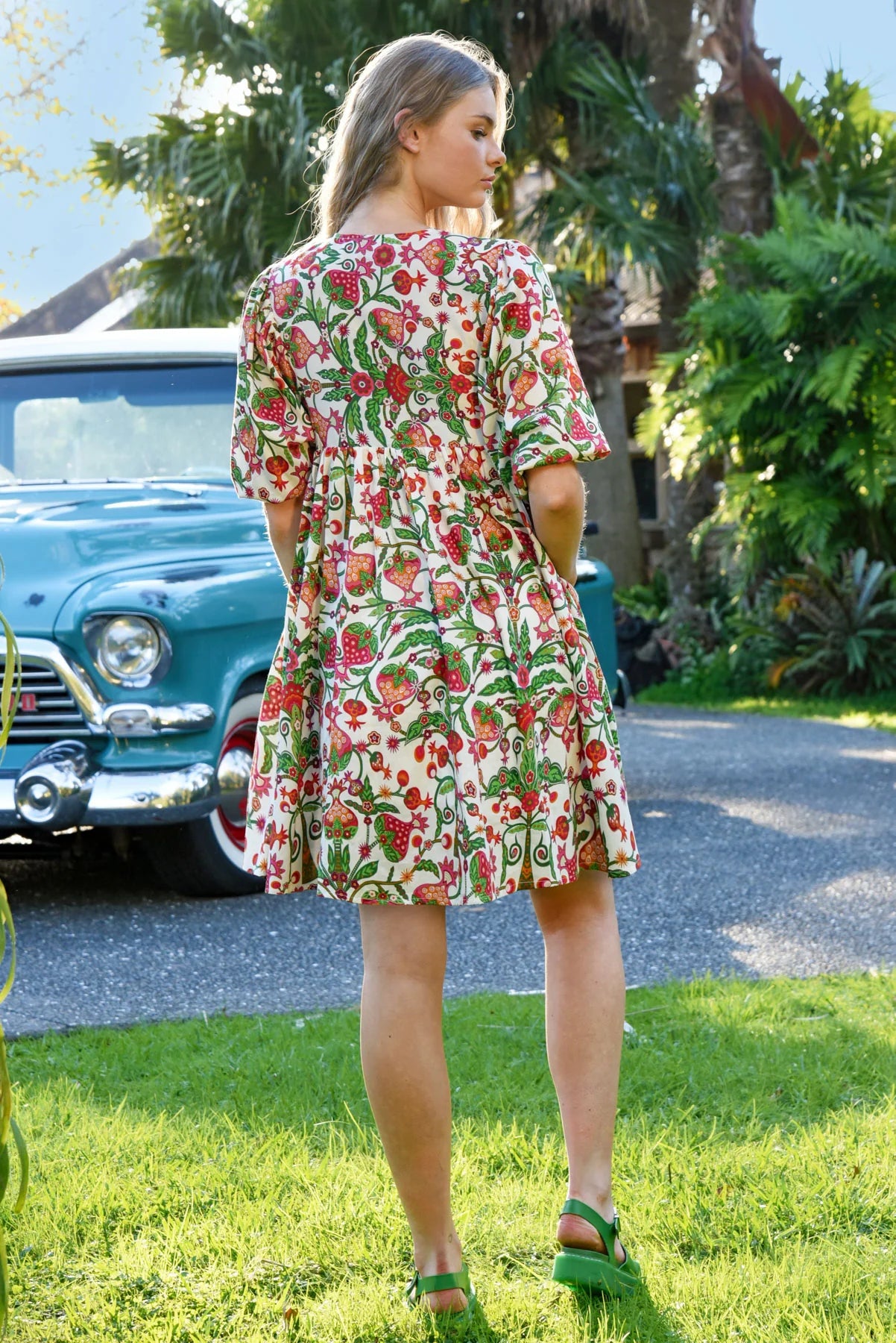 COOP SHORT AND SWEET DRESS - BERRY PRINT - THE VOGUE STORE