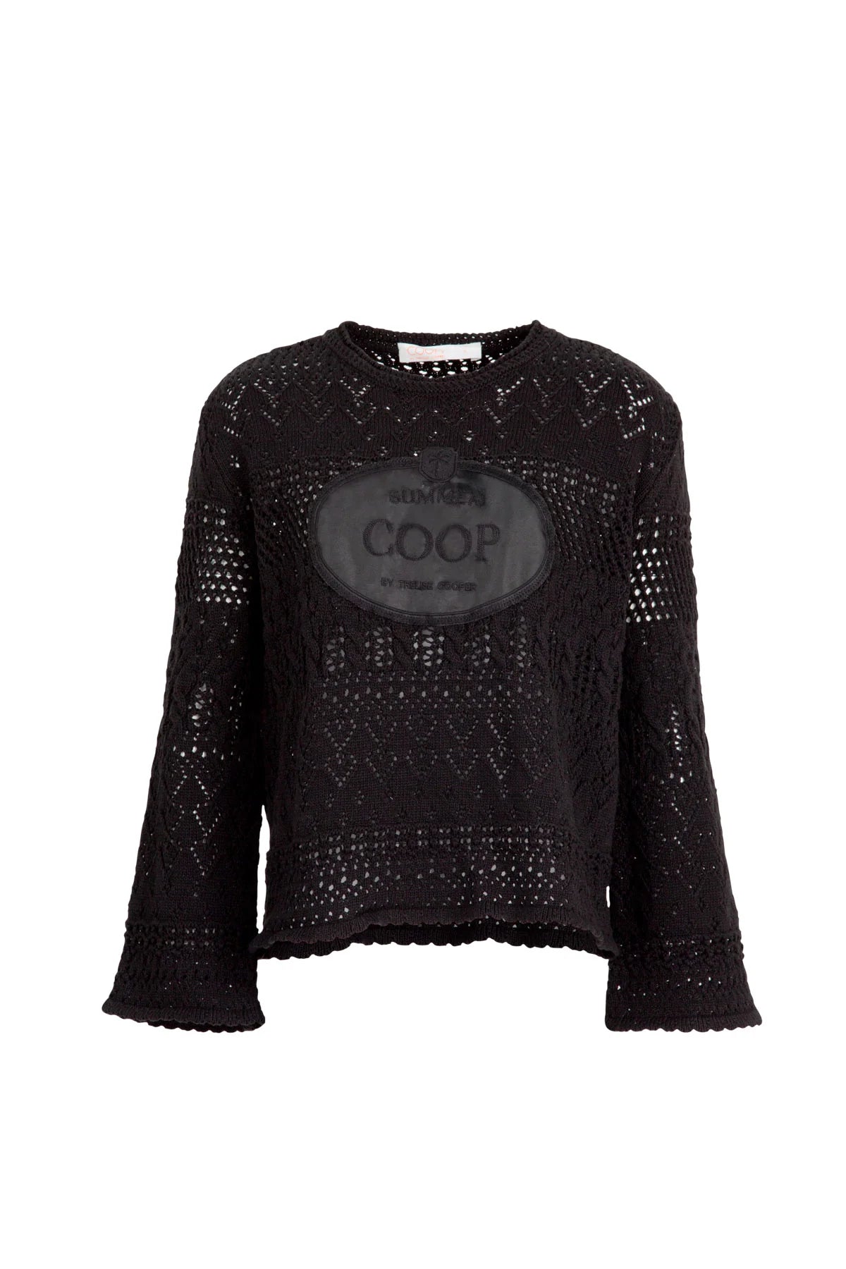 COOP BOHO BREEZE SWEATER - BLACK - THE VOGUE STORE