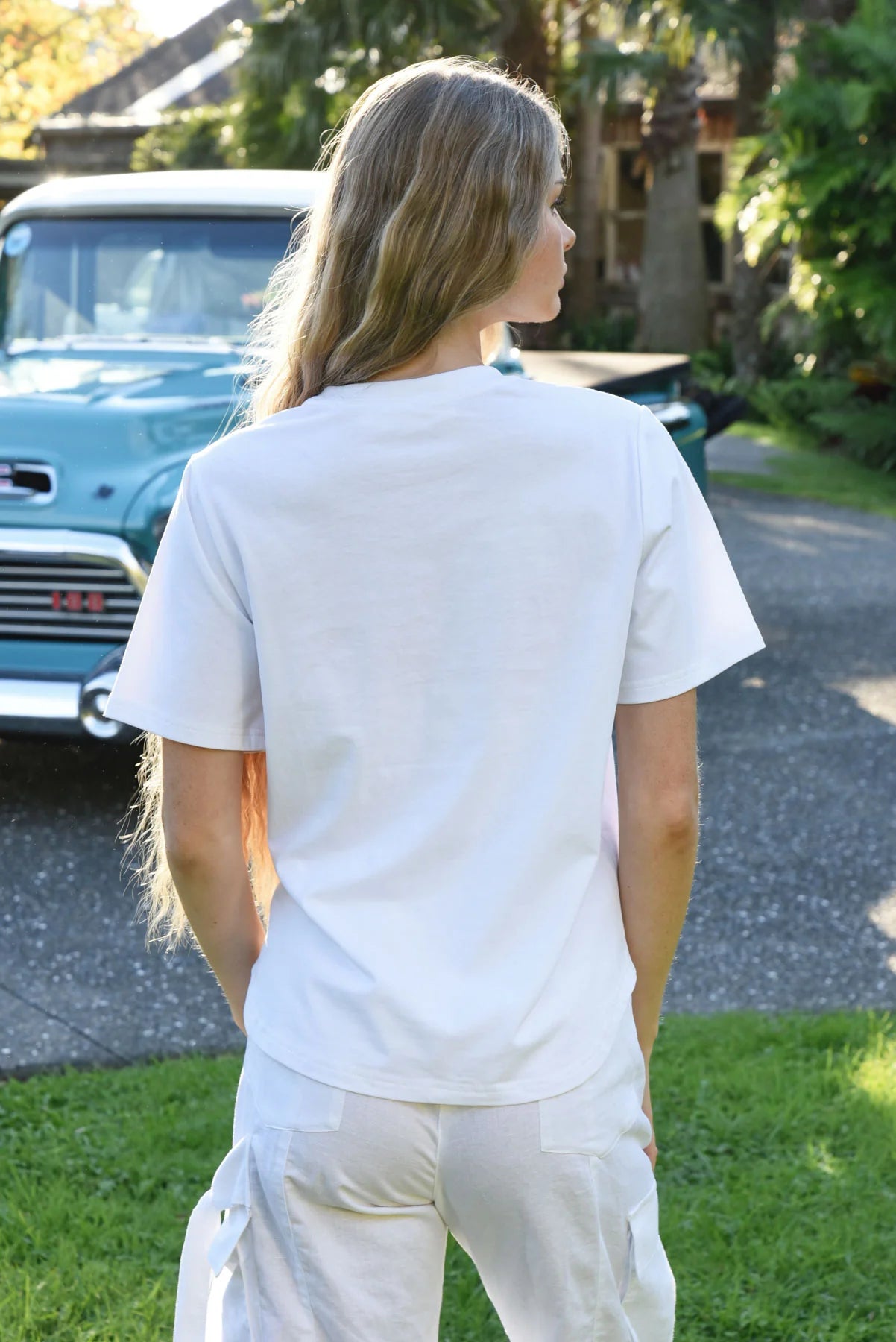 COOP GLAM BERRY T-SHIRT - WHITE - THE VOGUE STORE