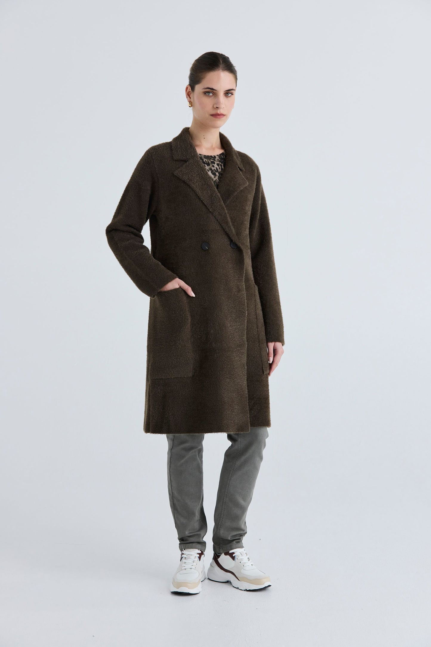 LANIA RIVER COAT - MILITARY - THE VOGUE STORE