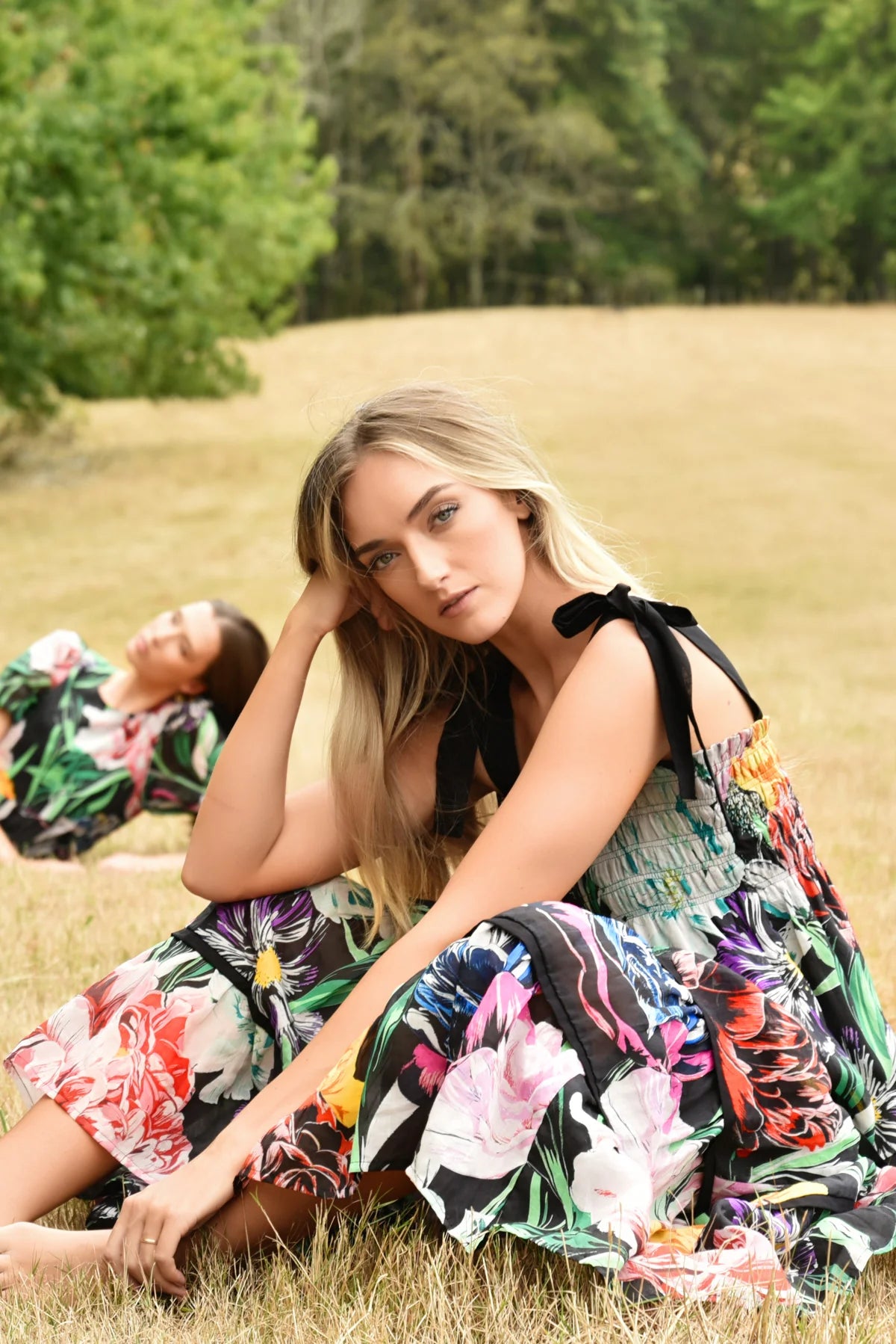 CURATE LET'S START OVER DRESS - BLACK FLORAL - THE VOGUE STORE