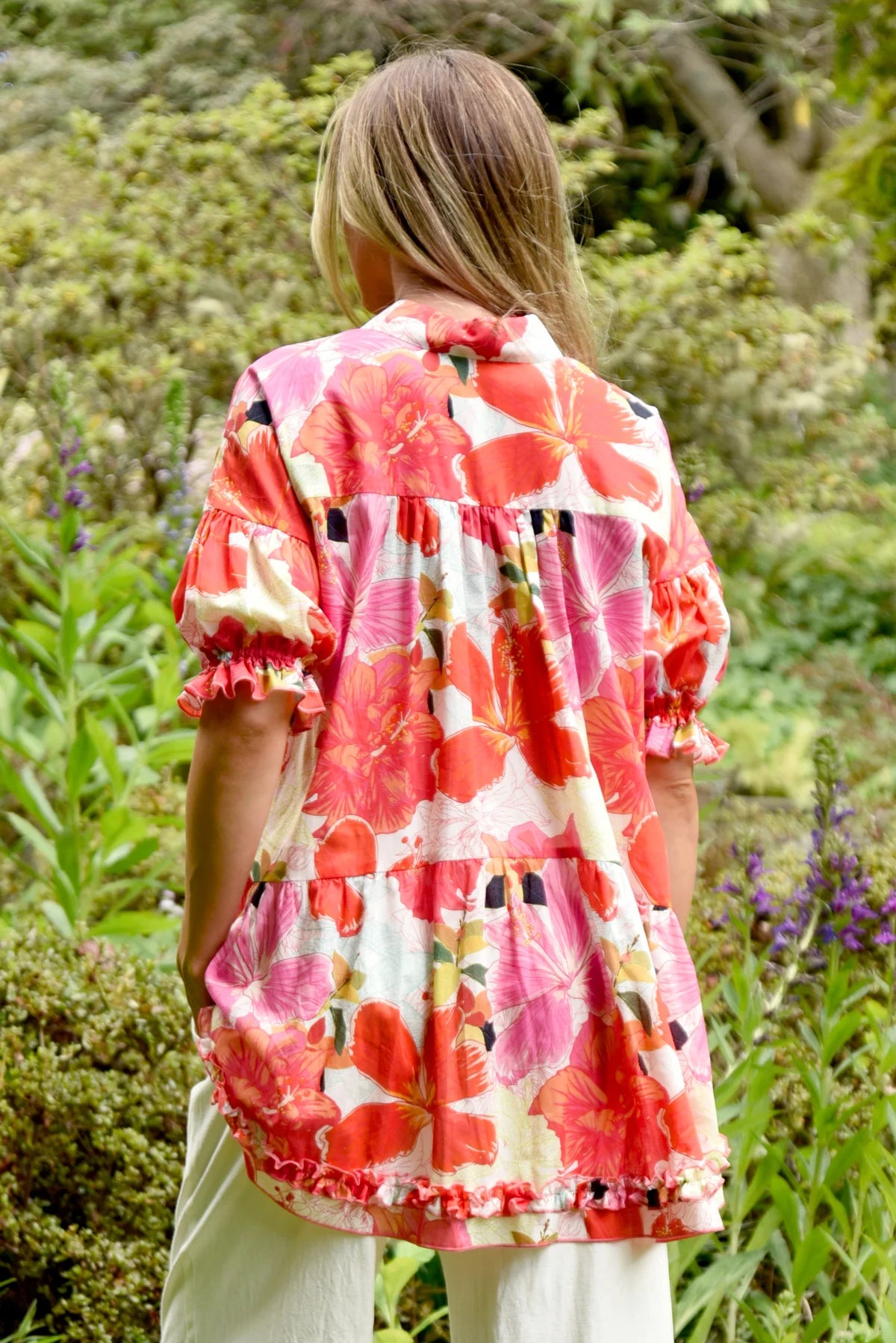 CURATE MAKE THE CUT SHIRT - PINK FLORAL - THE VOGUE STORE