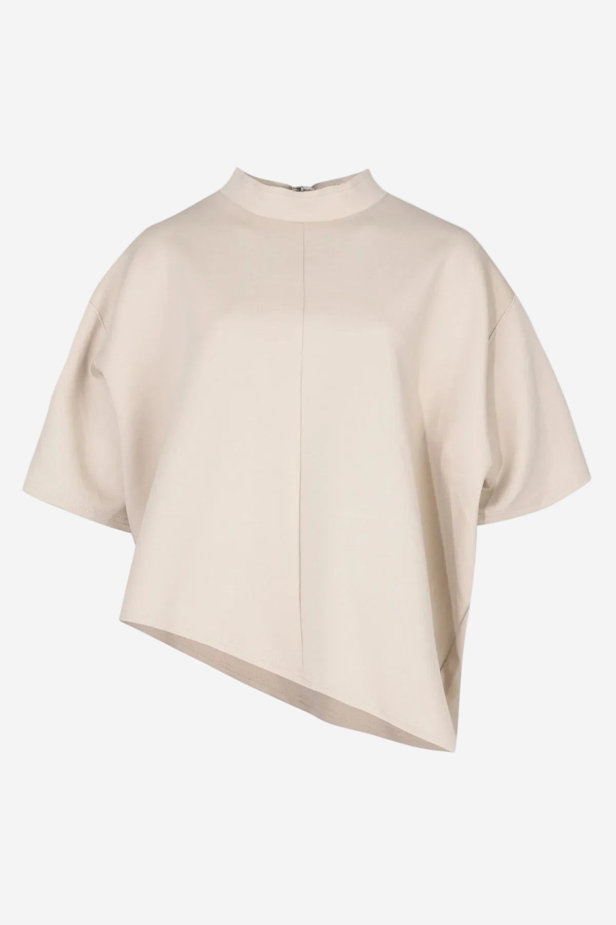 CURATE LOUNGE EFFECT TOP - BONE - THE VOGUE STORE