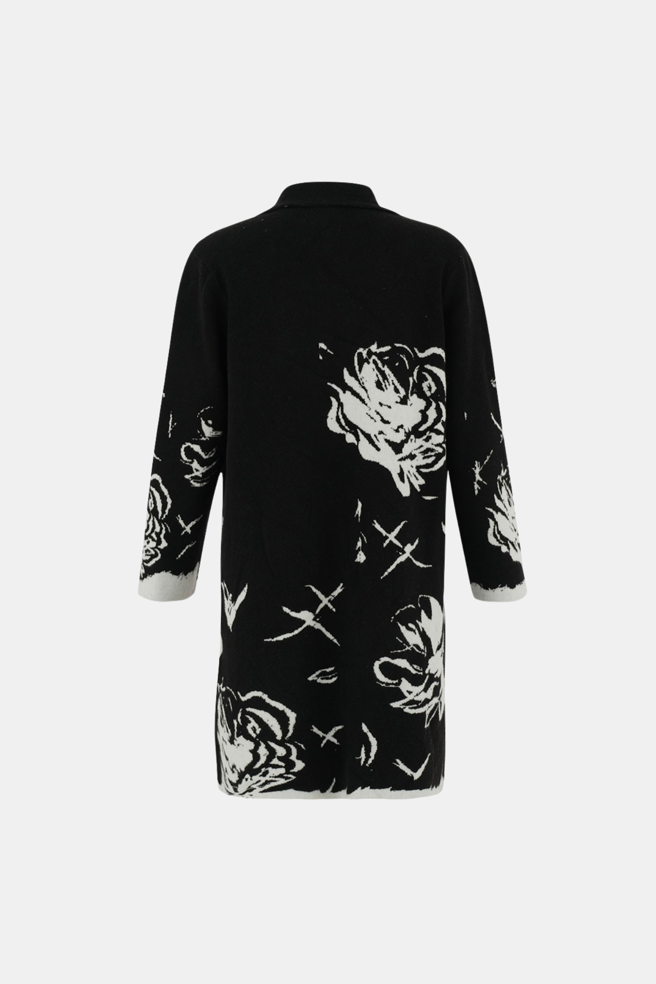 DOLCEZZA KNIT COAT - BLACK - THE VOGUE STORE