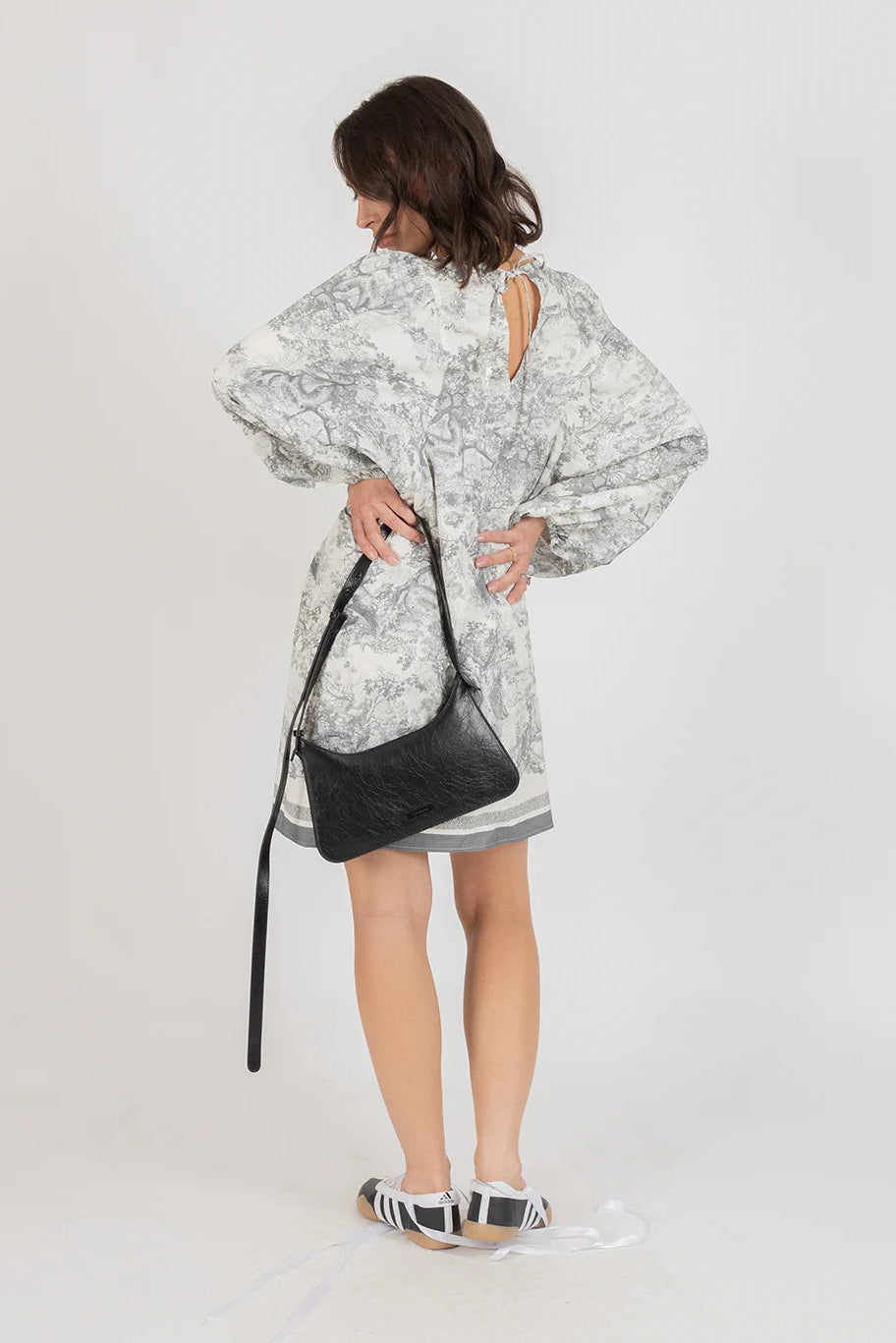 FEDERATION RUNAWAY DRESS - GREY - THE VOGUE STORE