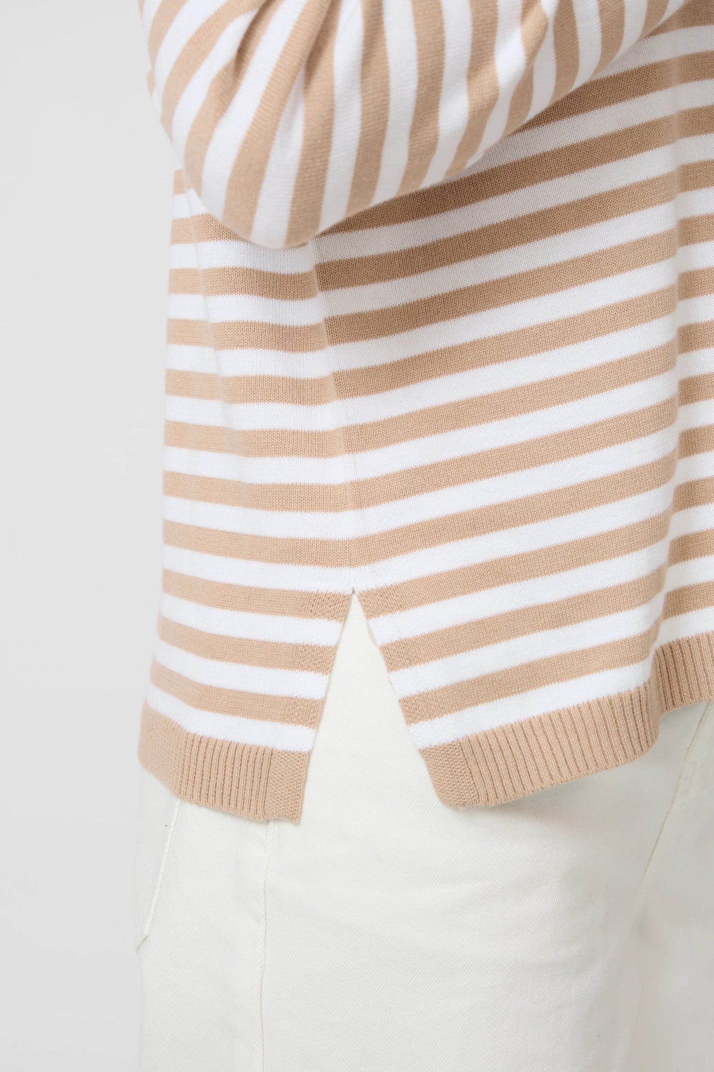 STELLA + GEMMA HIGH STREET JUMPER - SAND - THE VOGUE STORE