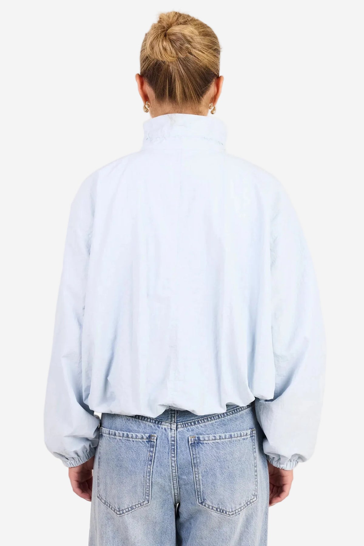 STORIES BE TOLD ELEMENT ICE BLUE FUNNEL NECK BOMBER JACKET - THE VOGUE STORE