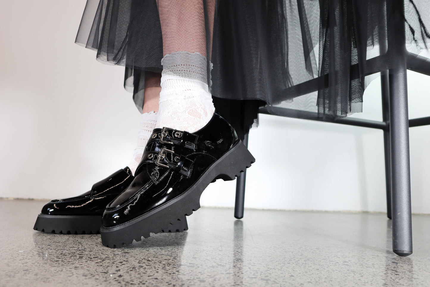 MINX ELLA - BLACK PATENT - THE VOGUE STORE