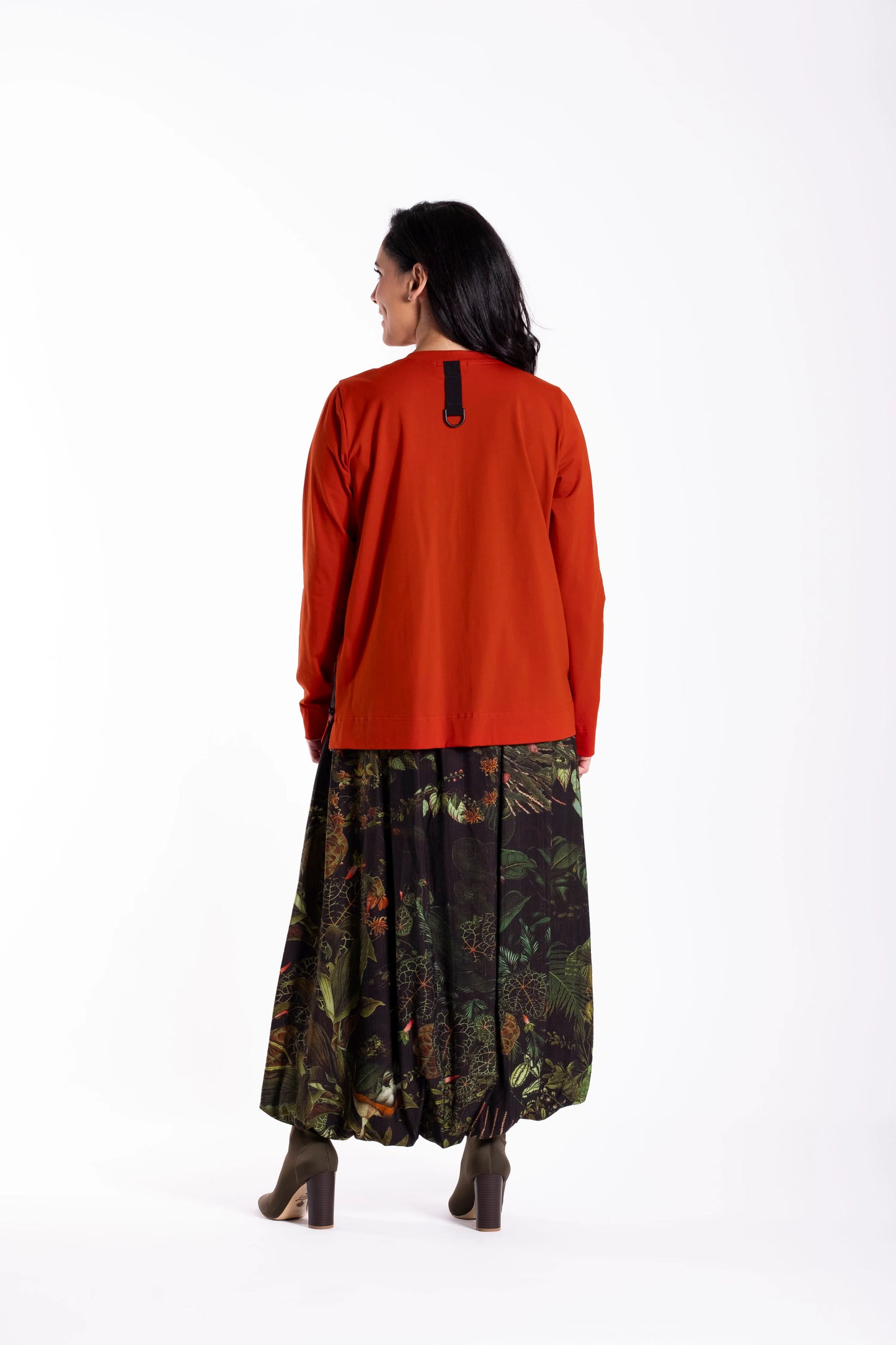 JELLICOE GALLERY SKIRT - GREEN FOLIAGE - THE VOGUE STORE