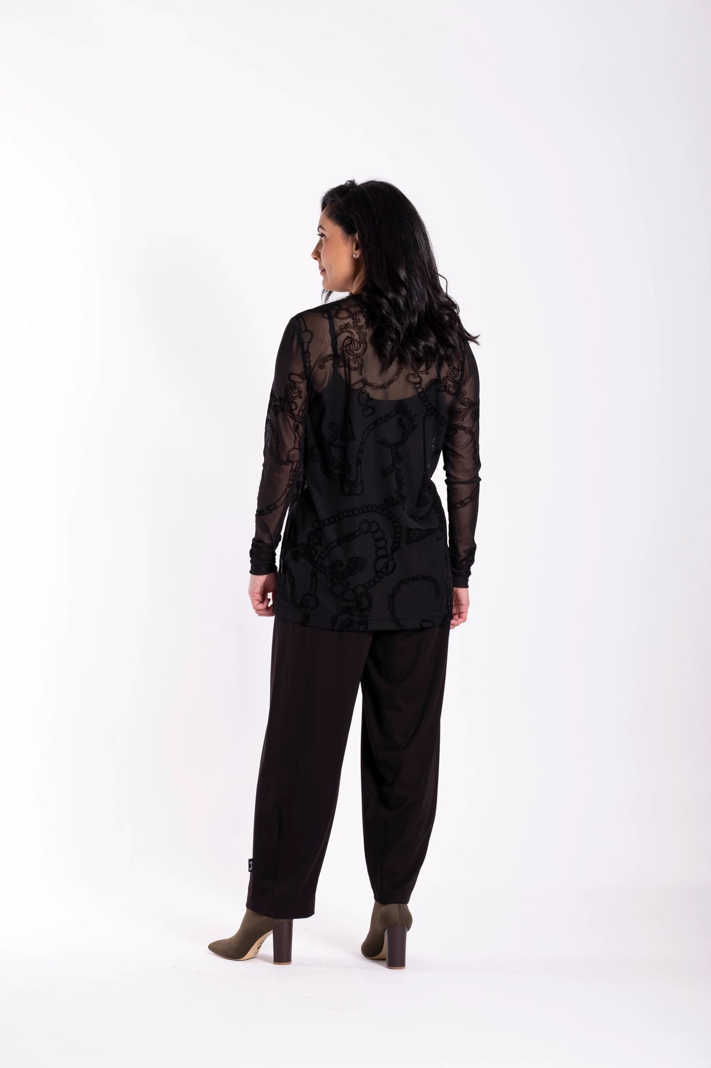 JELLICOE NON-TURTLE TOP TASSELS & CHAINS - BLACK - THE VOGUE STORE