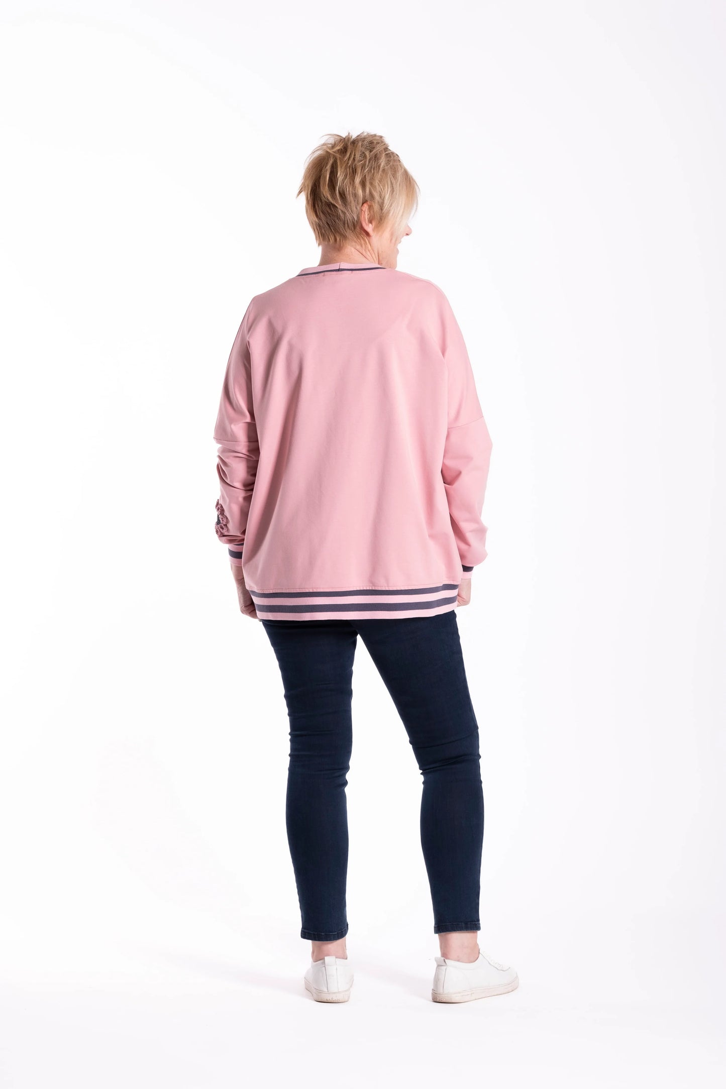 JELLICOE SWEATSHIRT PUNK DAISY - PINK - THE VOGUE STORE