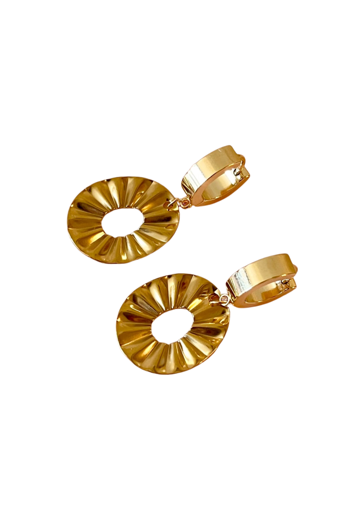 PENNY FOGGO FLOWER WHEEL HUGGIES - GOLD - THE VOGUE STORE